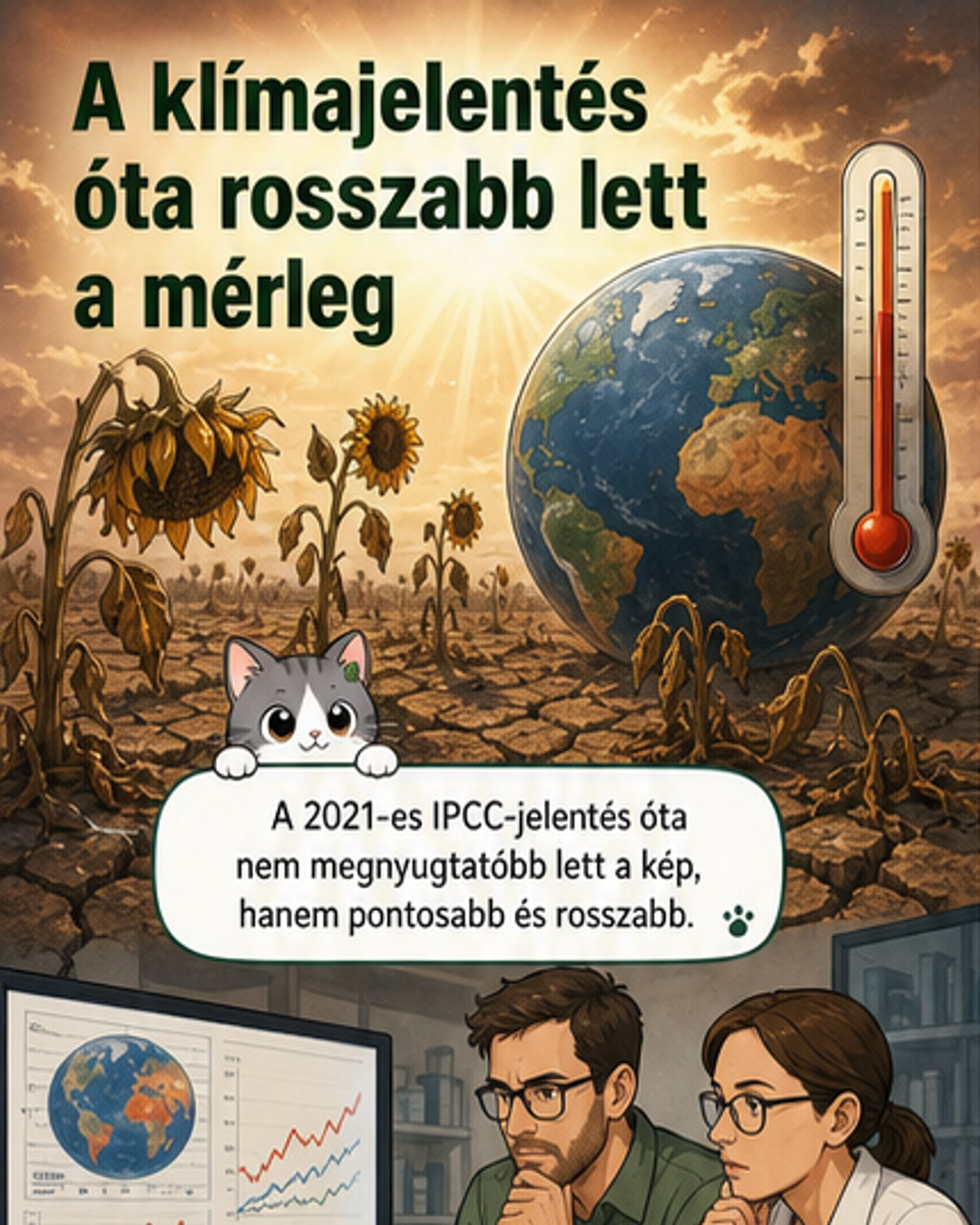 A klíma már 1,26 fokkal melegebb