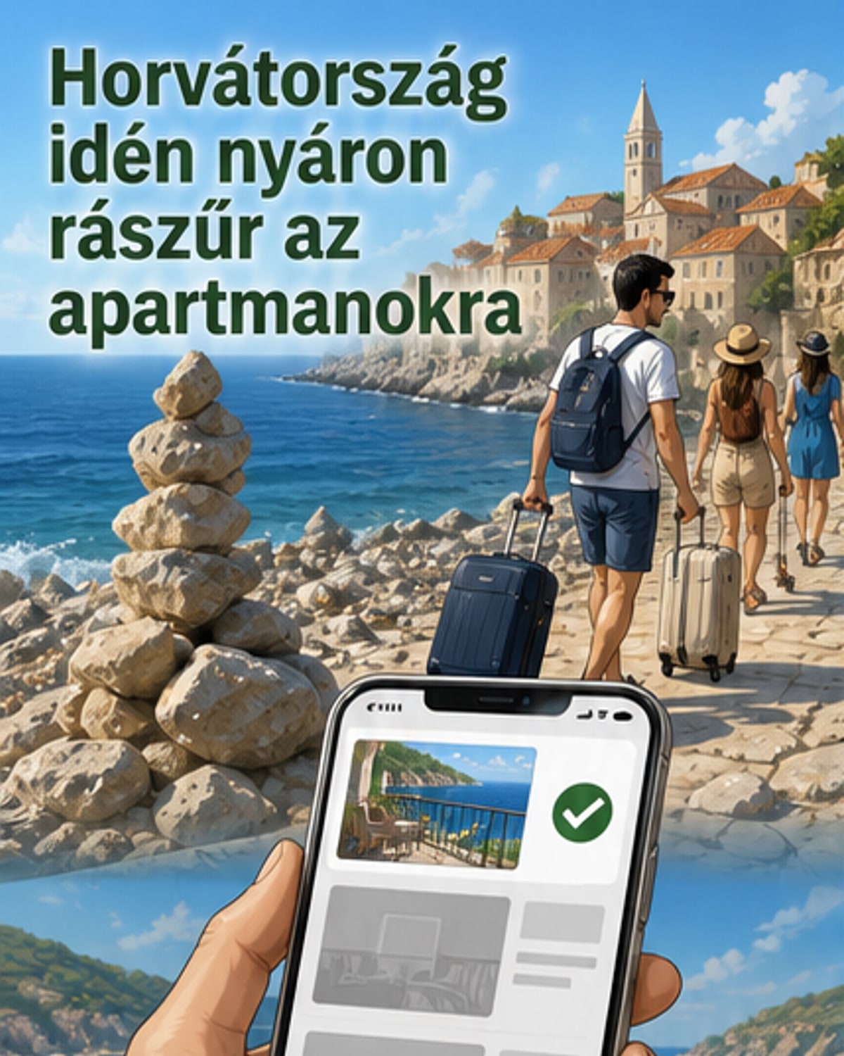 Horvátország nyáron tisztítja a szállásadást