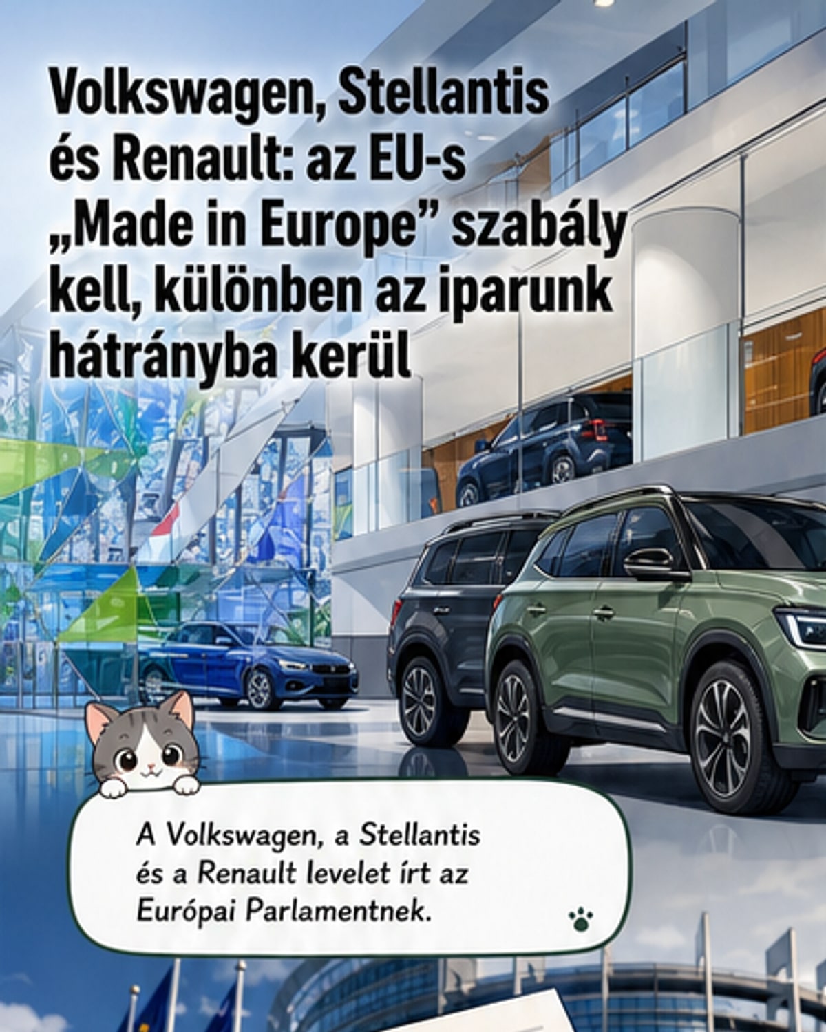 Autóóriások kérik az EU-t: Made in Europe
