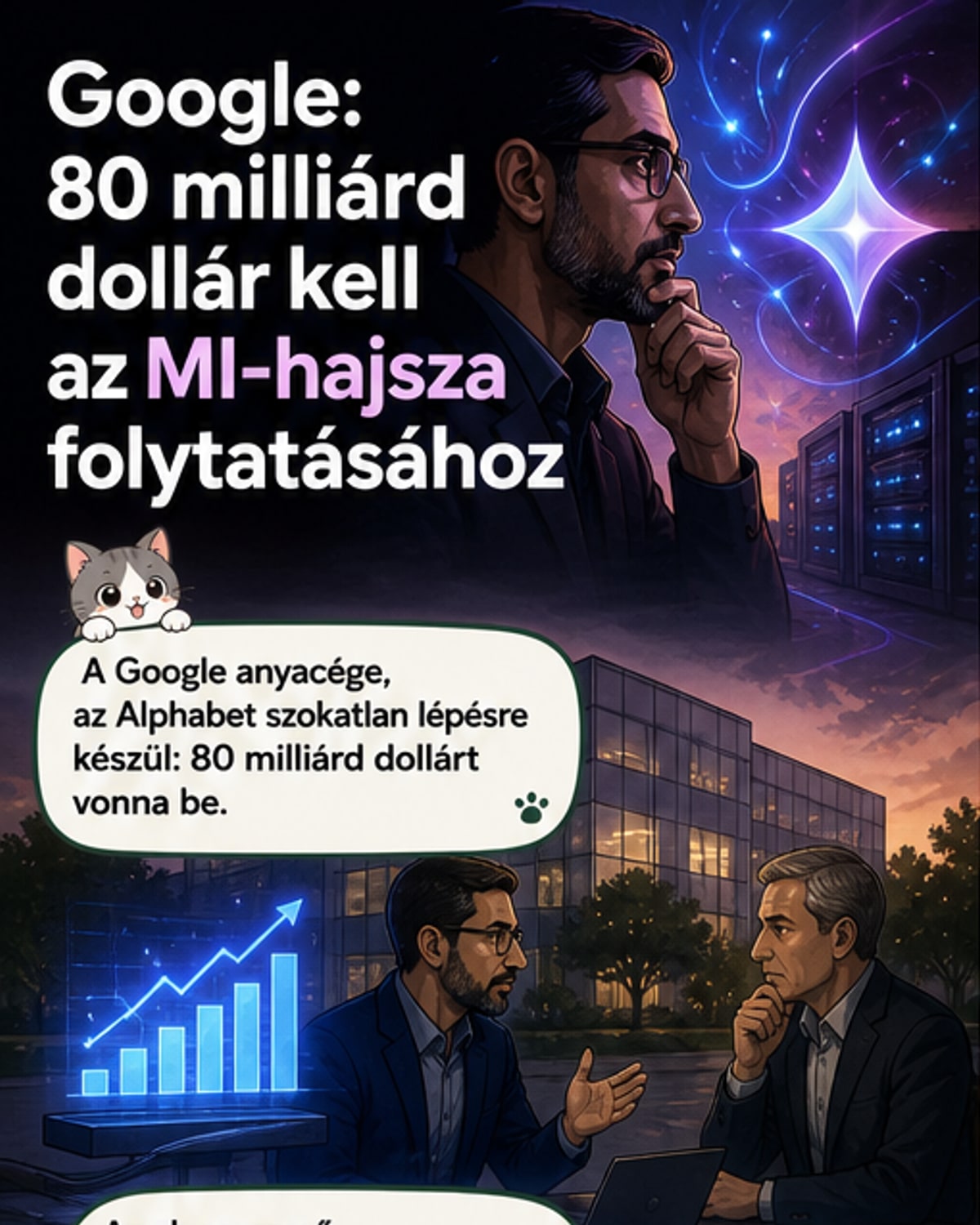 Alphabet 80 milliárdot hívott le MI-re