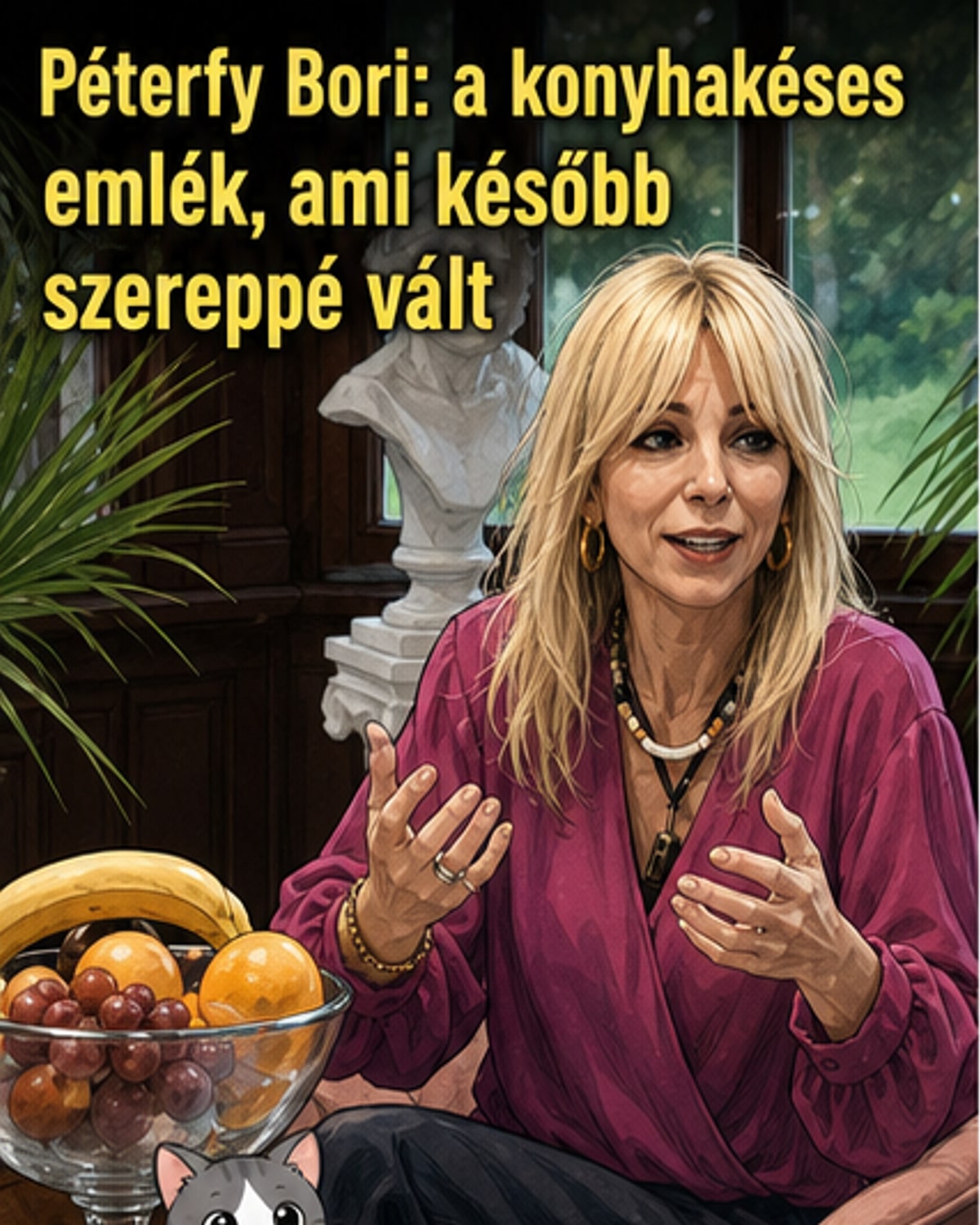 Péterfy Bori konyhakéssel várta a szerelmét