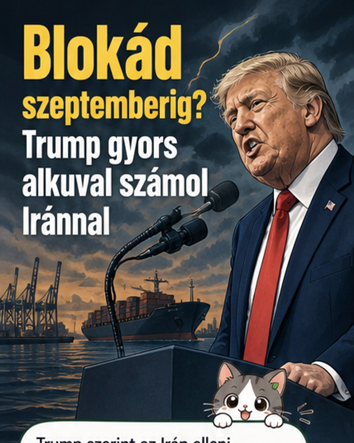 Szeptemberig is fennmaradhat az Irán elleni blokád