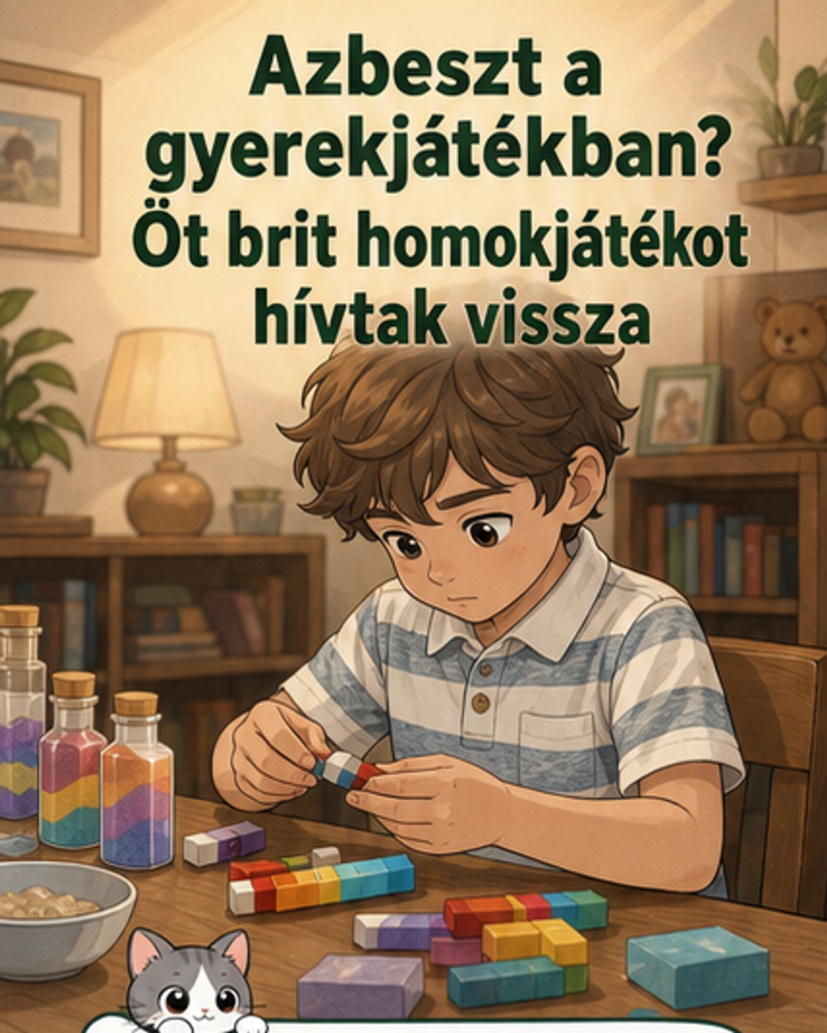 Azbesztszálak gyermekjátékokban