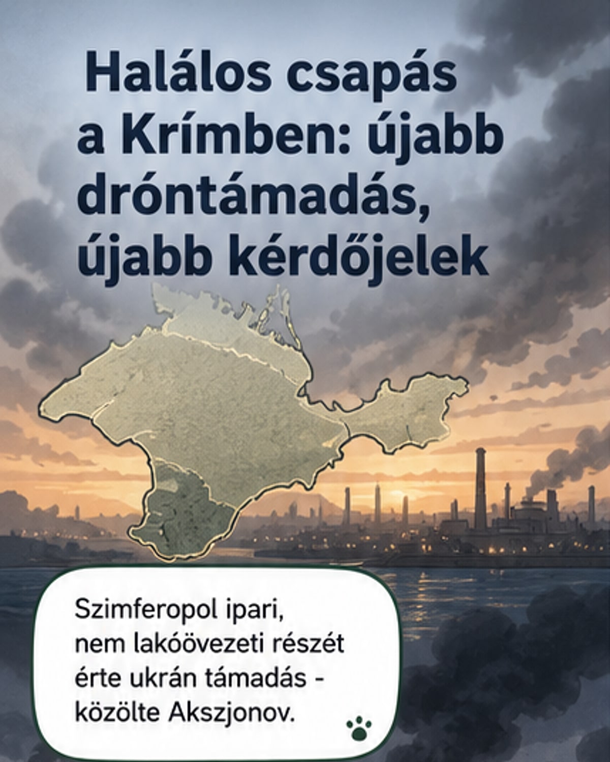 Ukrán dróntámadás Krímben