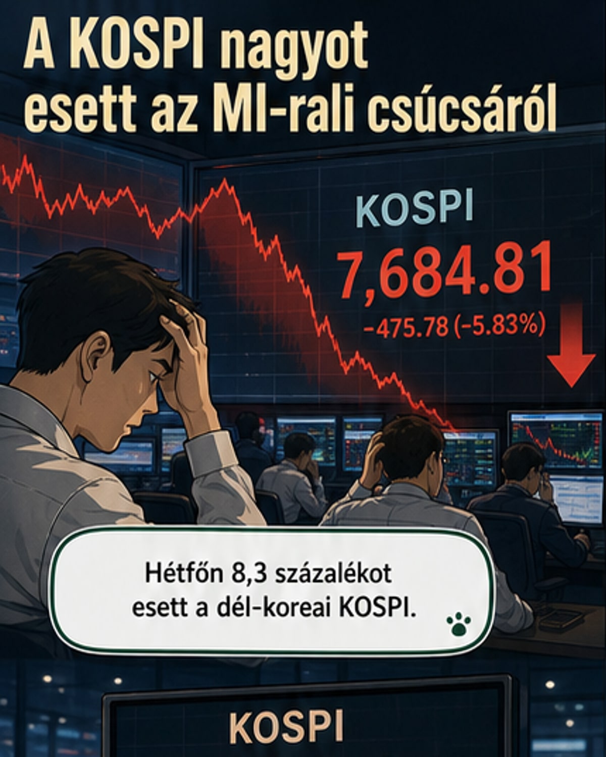 Összeomlott a Koreai tőzsde