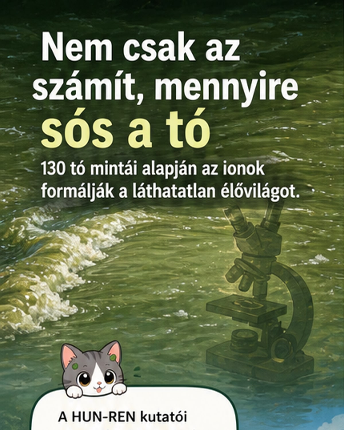 Tavak baktériumélete nem a sótartalmon, hanem az ionösszetételen múlik