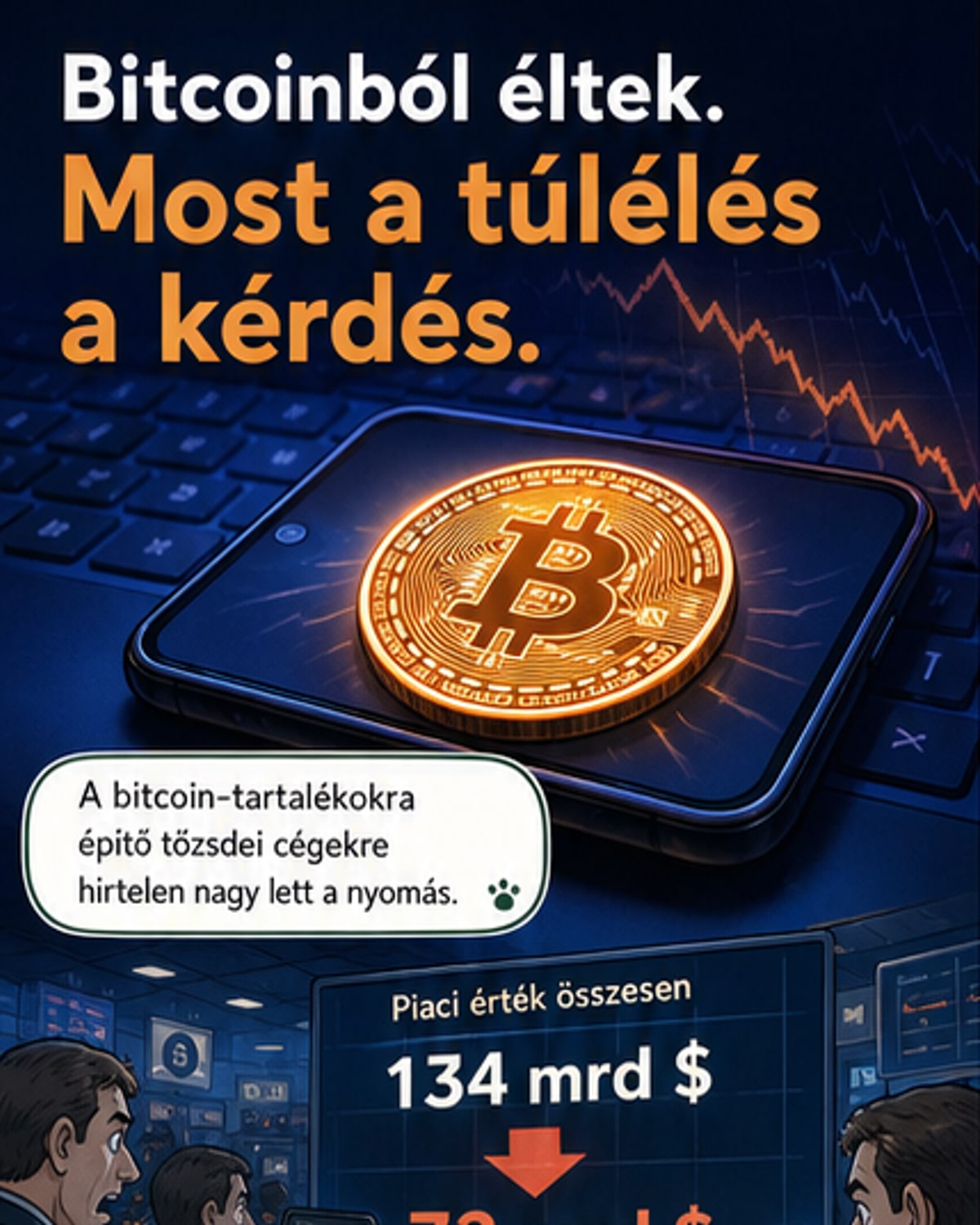 Bitcoin-összeomlás után túlélésért küzdenek a cégek