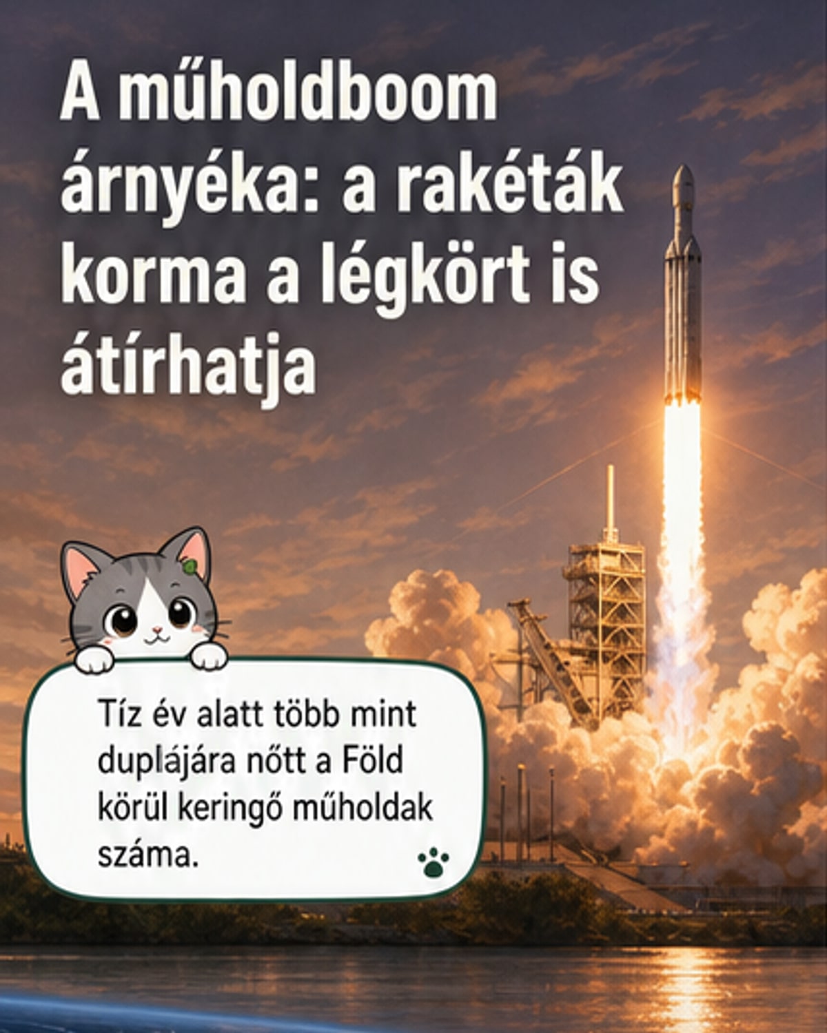 Rakétaindítások rejtett klímaárnyéka