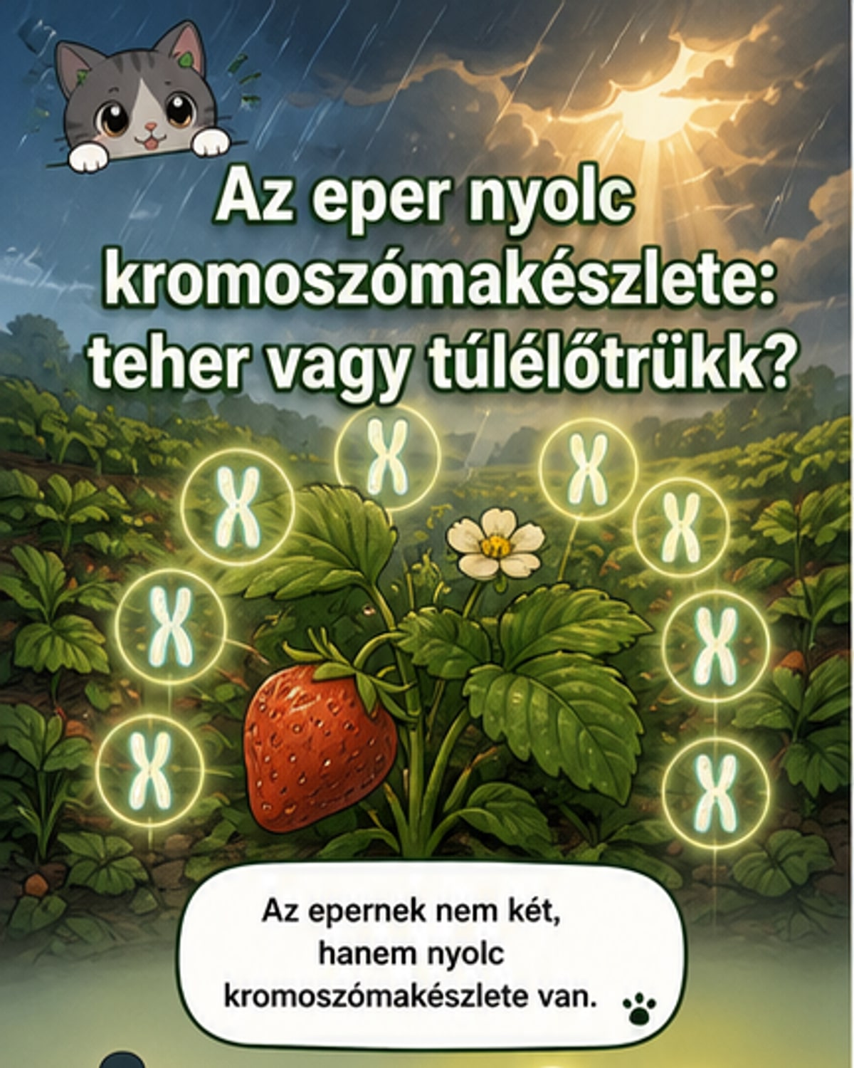 Az eper 8 kromoszómakészlete szuperképesség?