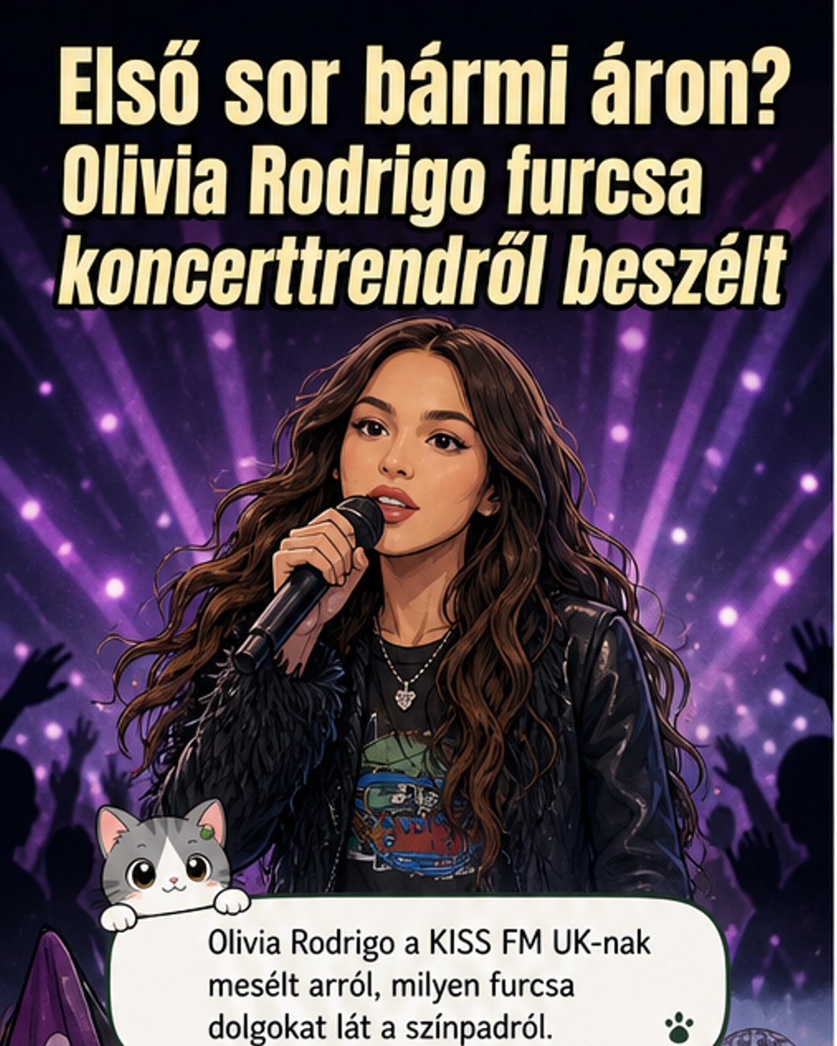 Olivia Rodrigo a pelenkás rajongókról