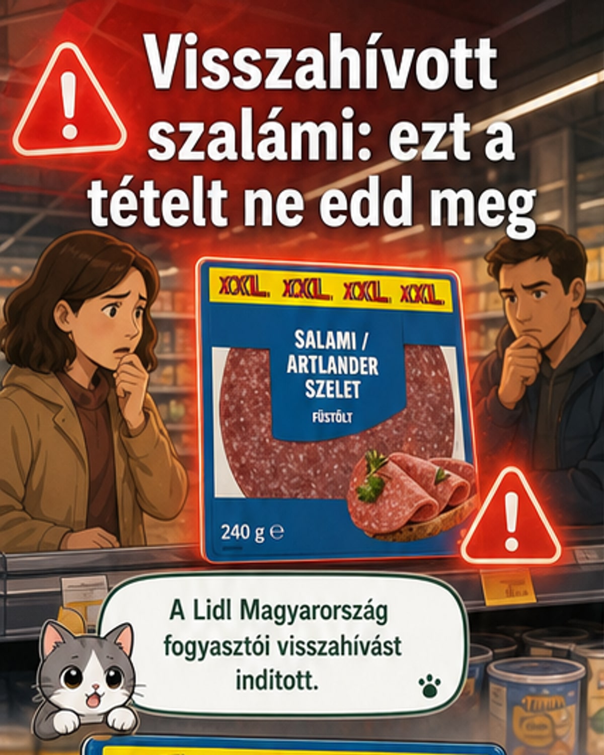 Veszélyes baktérium a szalámban