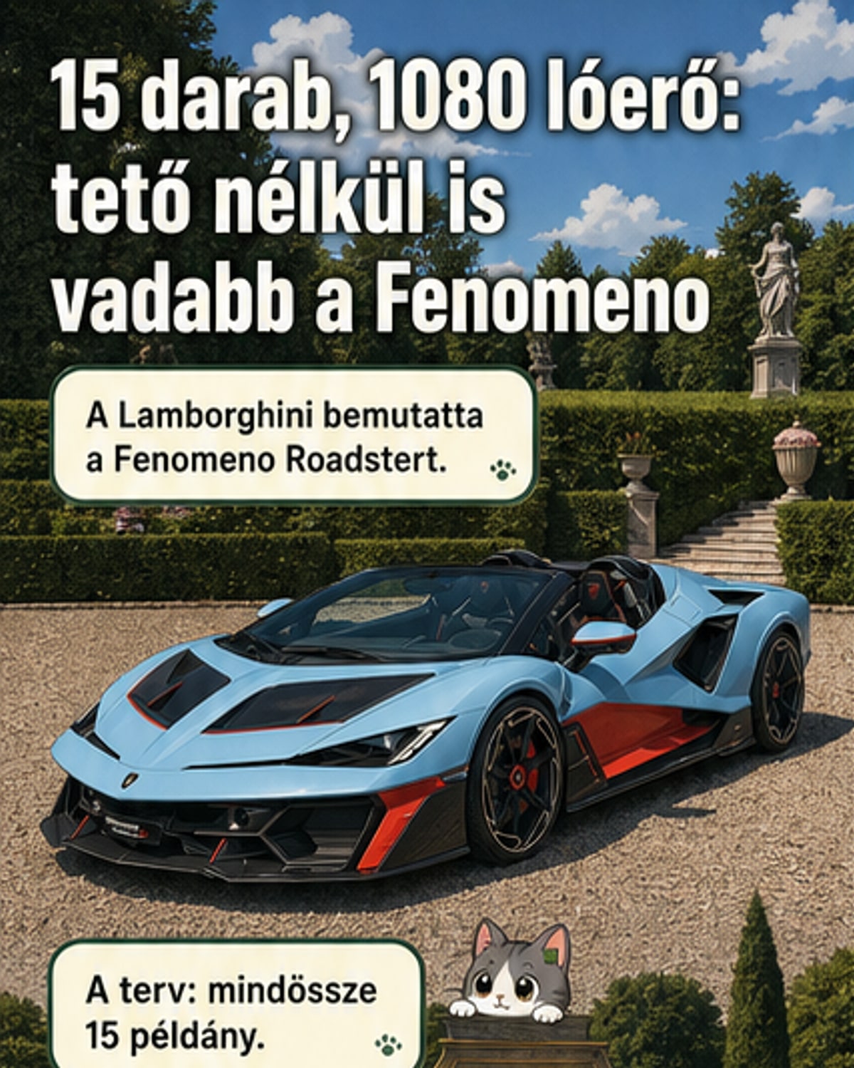 Csak 15 darab készül ebből a Lamborghiniból