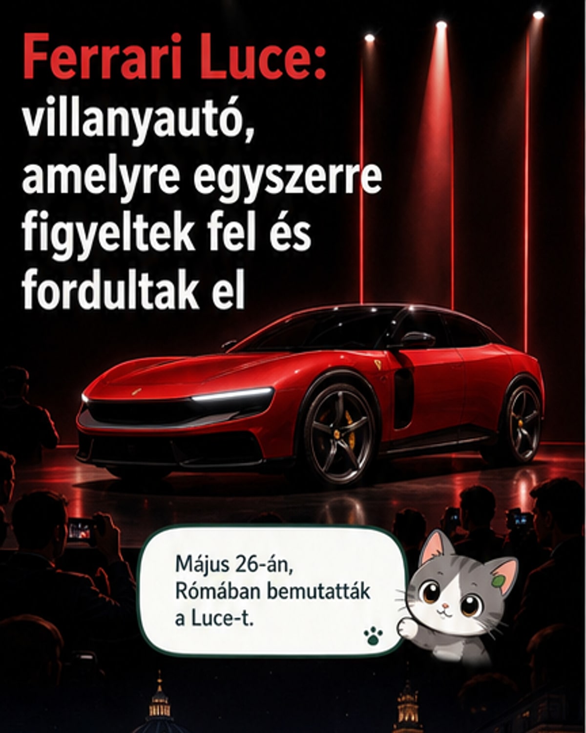 Megérkezett az első elektromos Ferrari