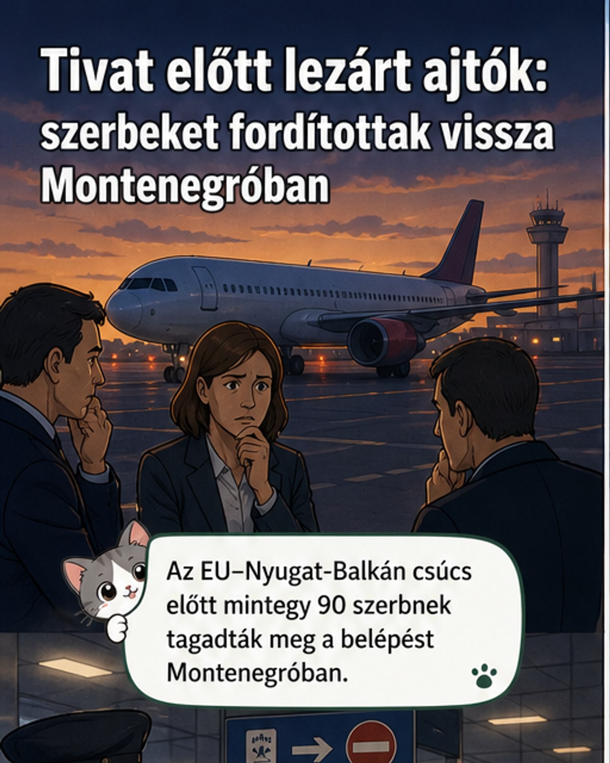 Szerb elnök figyelmeztetés ellenére utazik Montenegróba