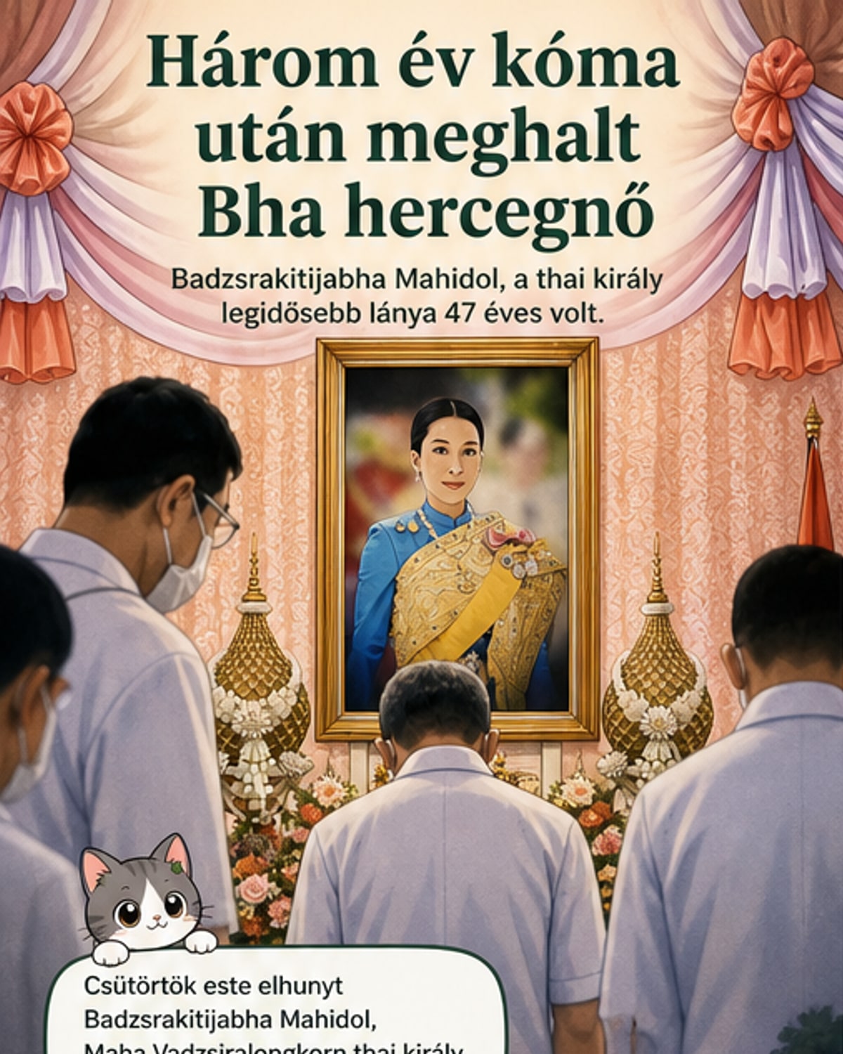 Elhunyt a thaiföldi királylány