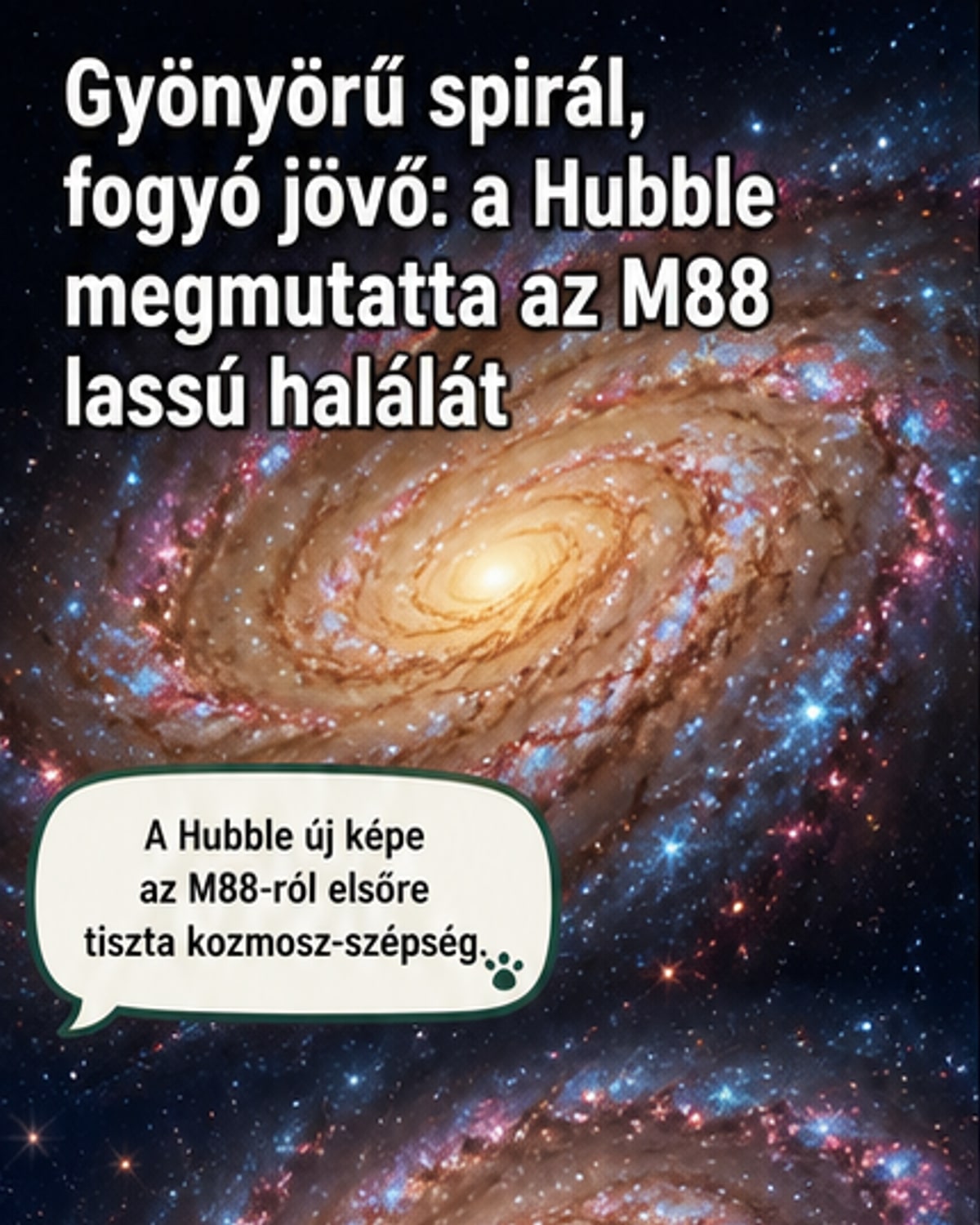 A Hubble rögzítette egy galaxis lassú halálát