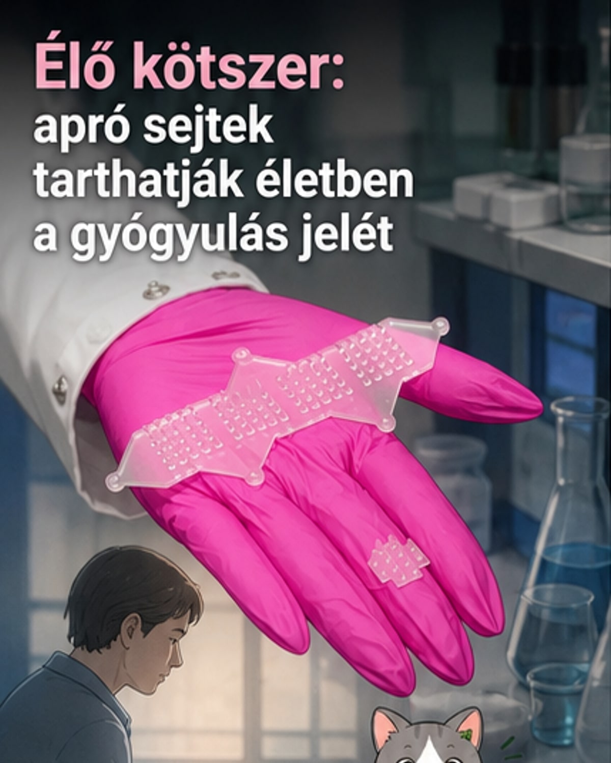 Elkészült az élő kötszer, amely gyorsítja a gyógyulást