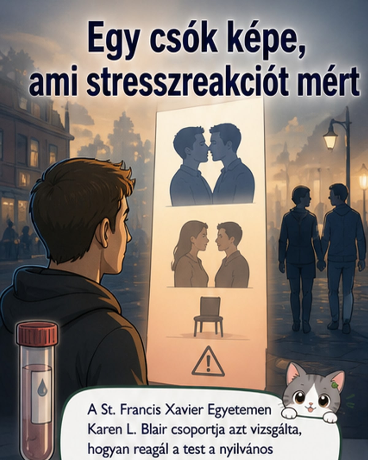 Meleg párok csókolózása stresszt okoz