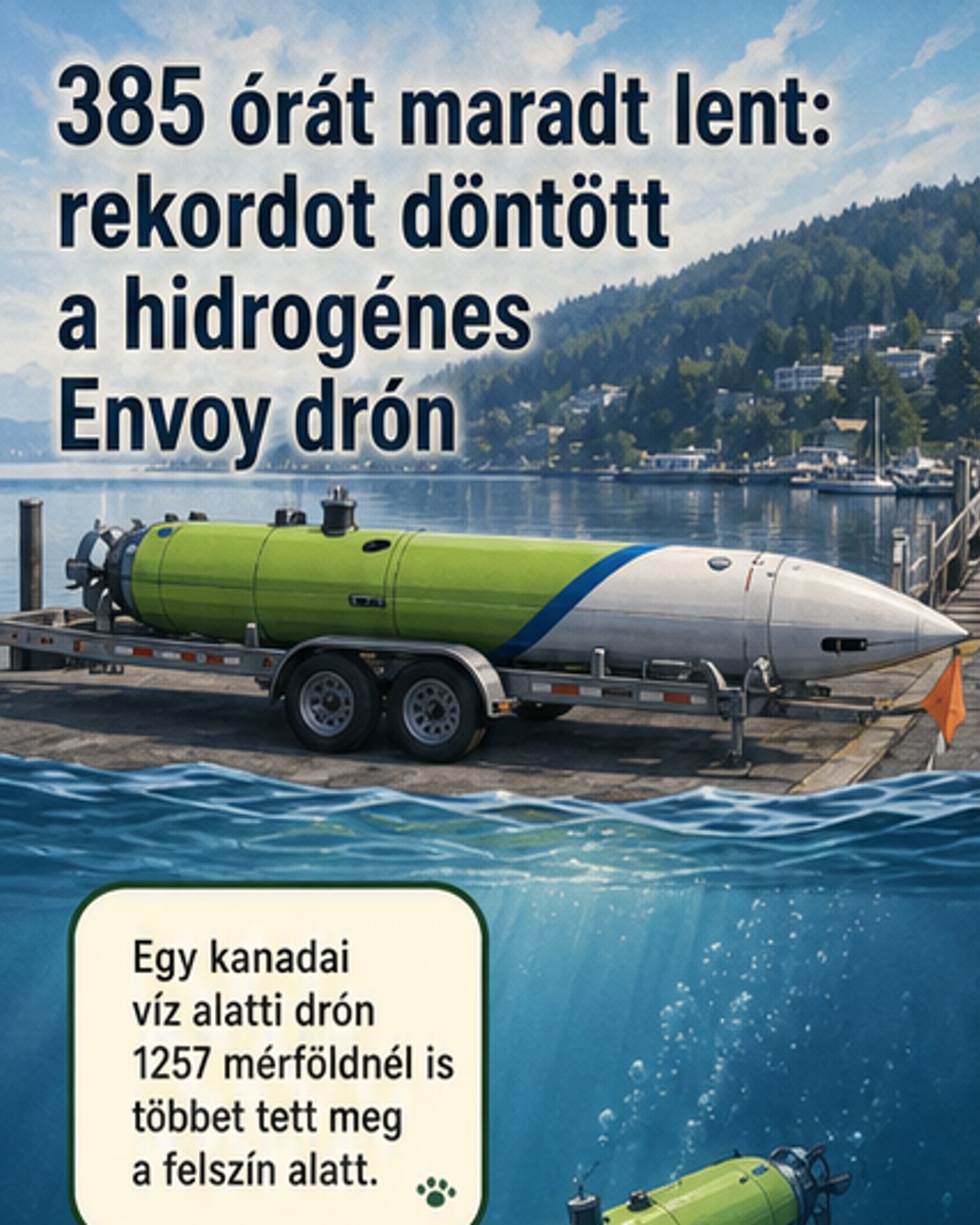 Hidrogénes drón új tengeri rekordot döntött