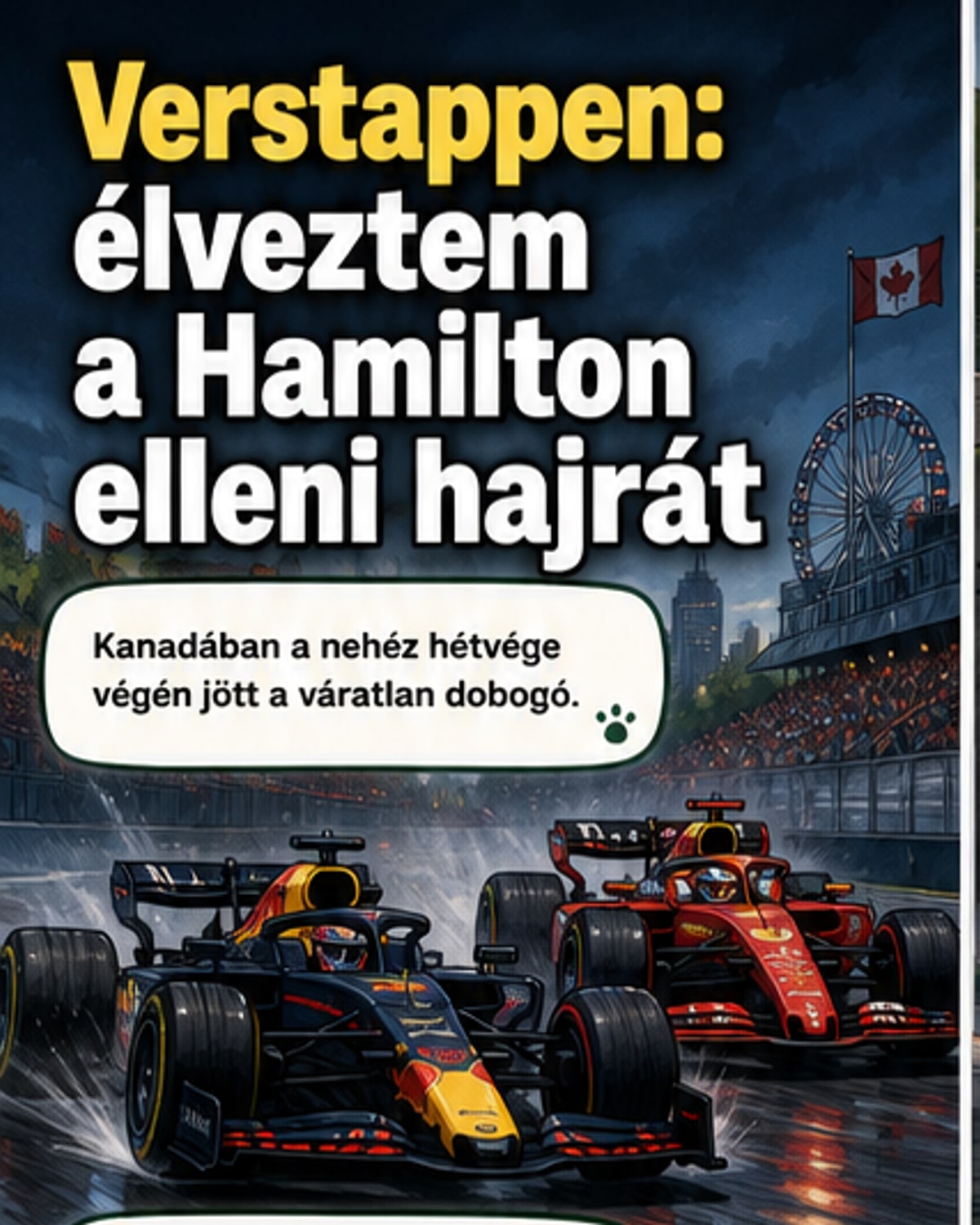 Verstappen élvezte a Hamilton elleni csatát