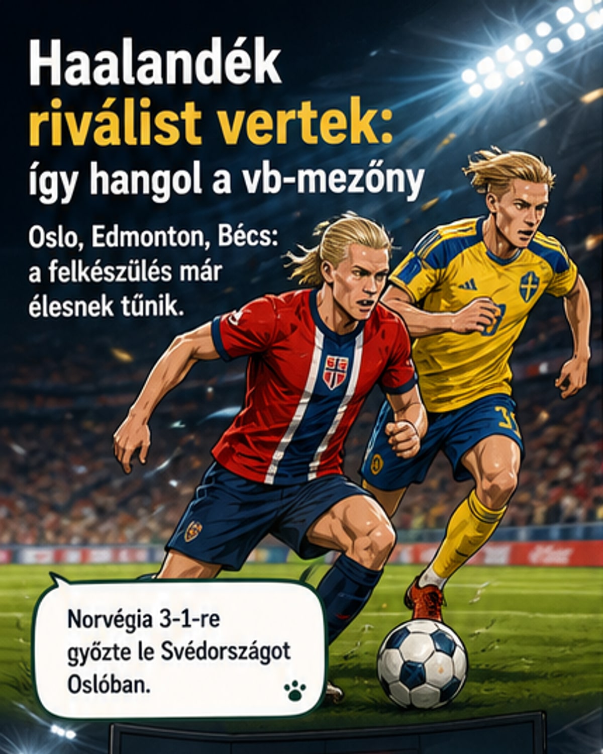 Norvégia legyőzte Svédországot, Kanada győzött