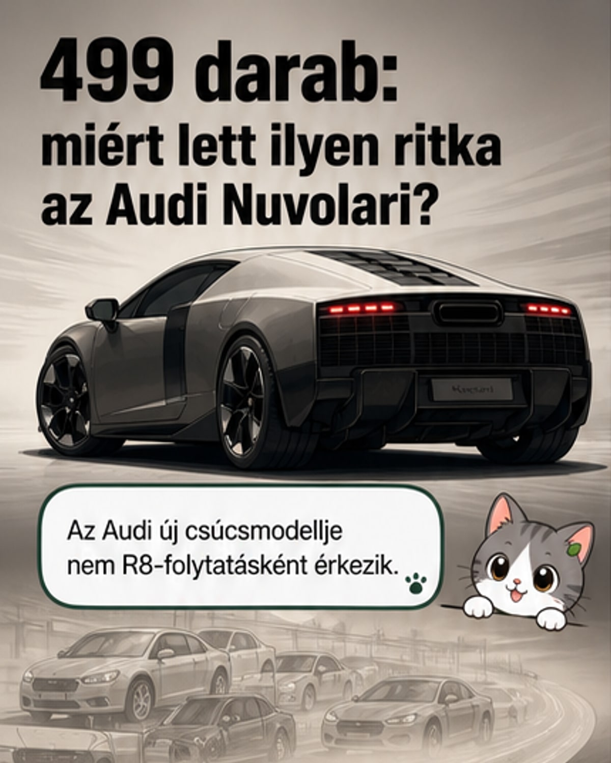 Miért csak 499 darab Audi Nuvolari készül?