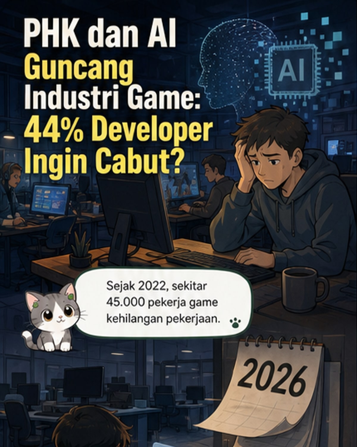 44% Developer Game Pertimbangkan Mundur