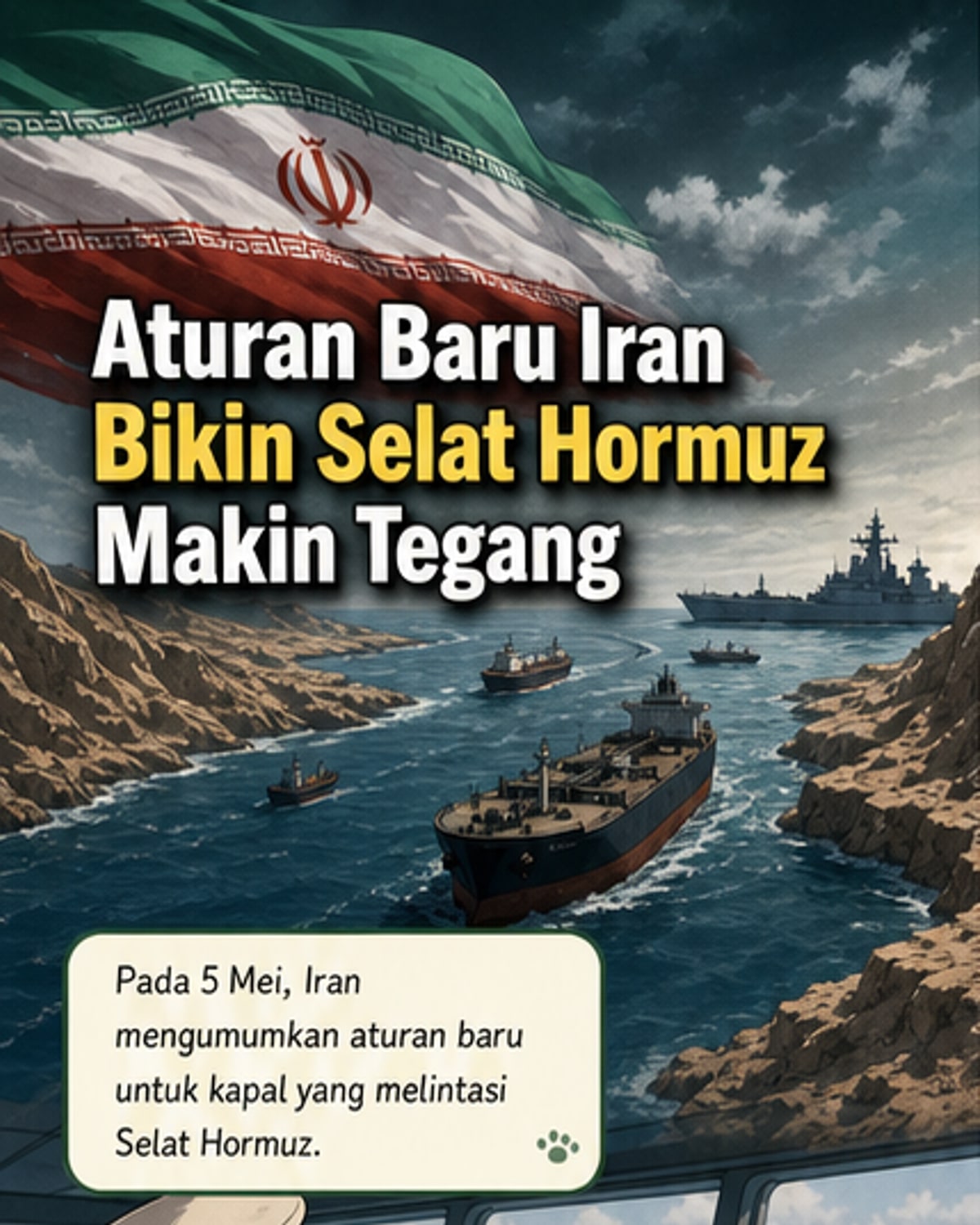 Iran atur ulang transit kapal di Selat Hormuz