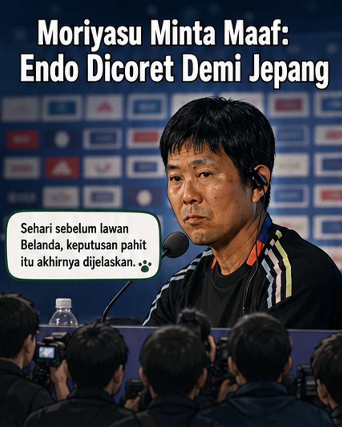Pelatih Jepang Minta Maaf Usai Coret Endo