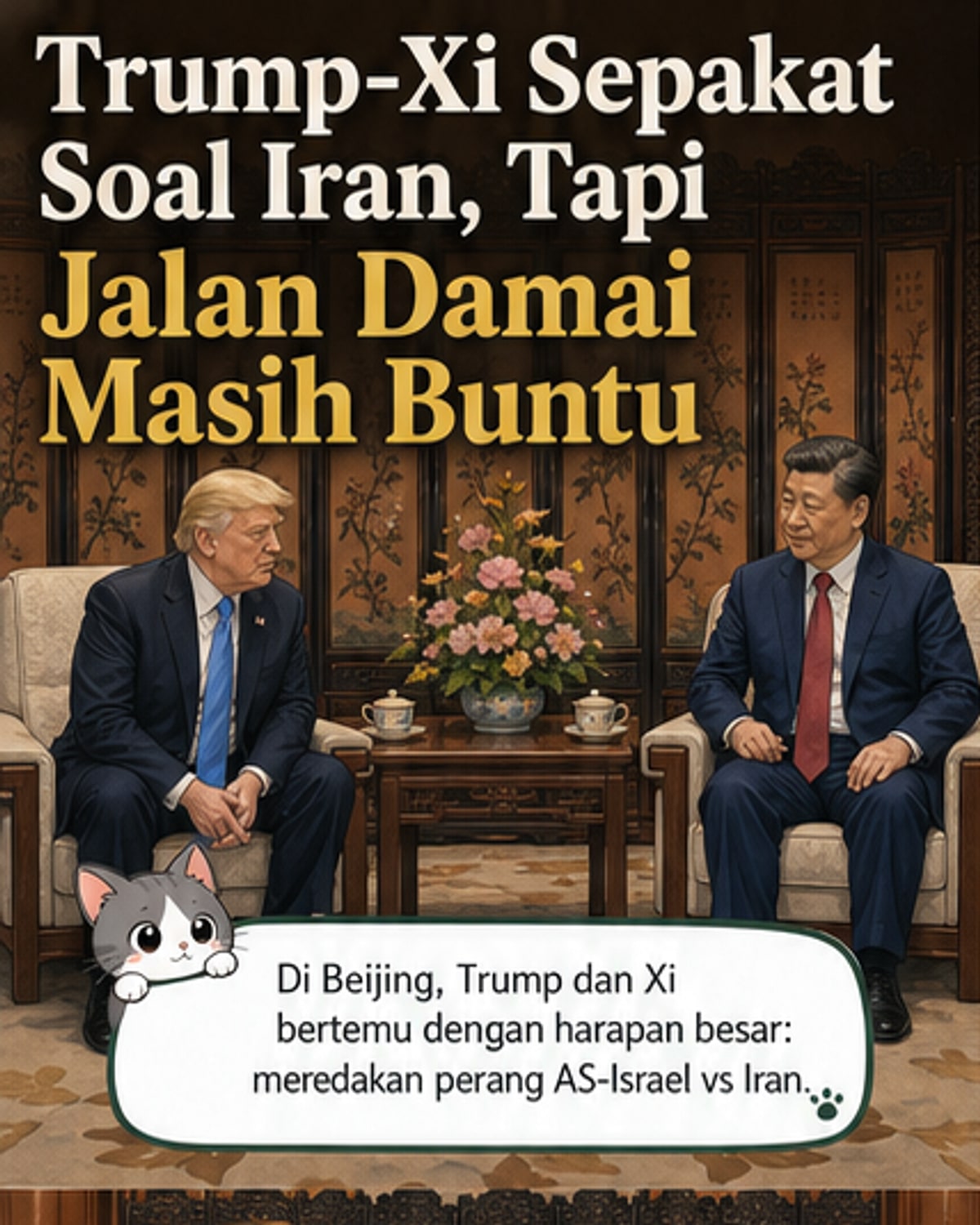Trump dan Xi Gagal Sepakati Jalan Damai untuk Iran