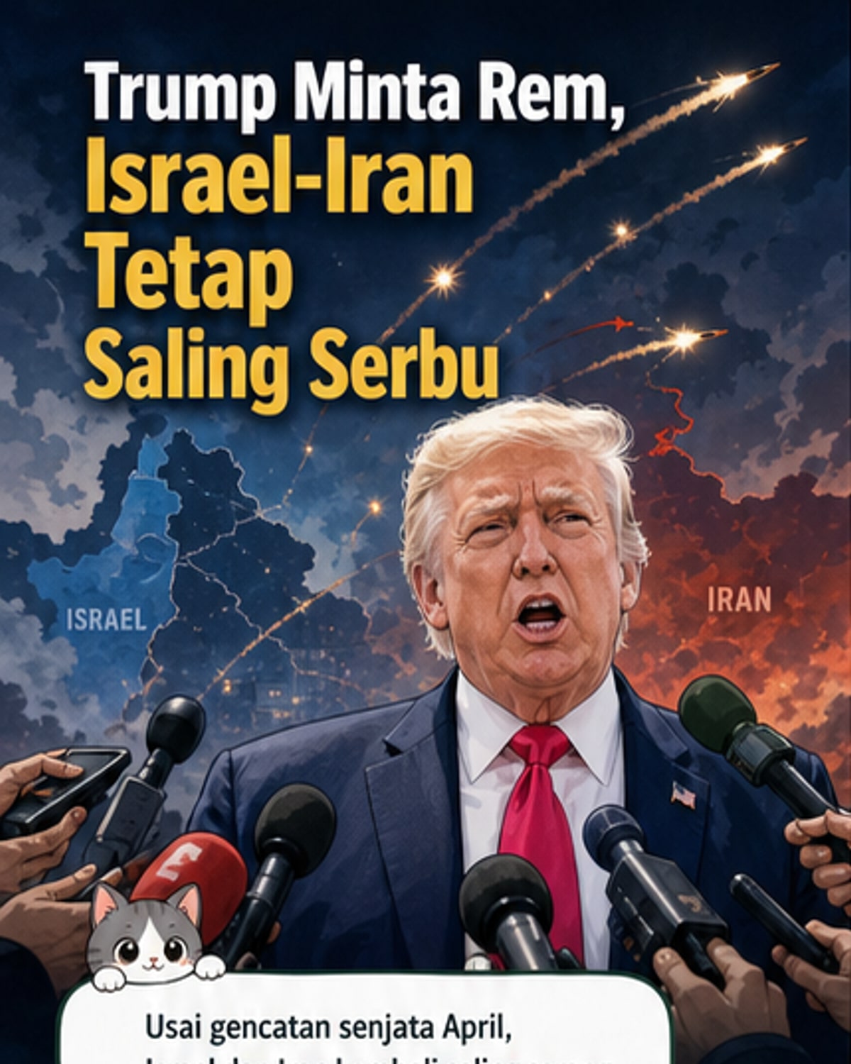 Israel dan Iran Saling Serang Lagi