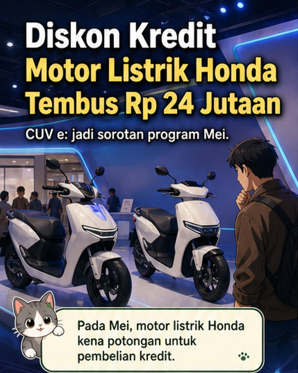Honda Beri Diskon Motor Listrik Sampai Rp24 Juta