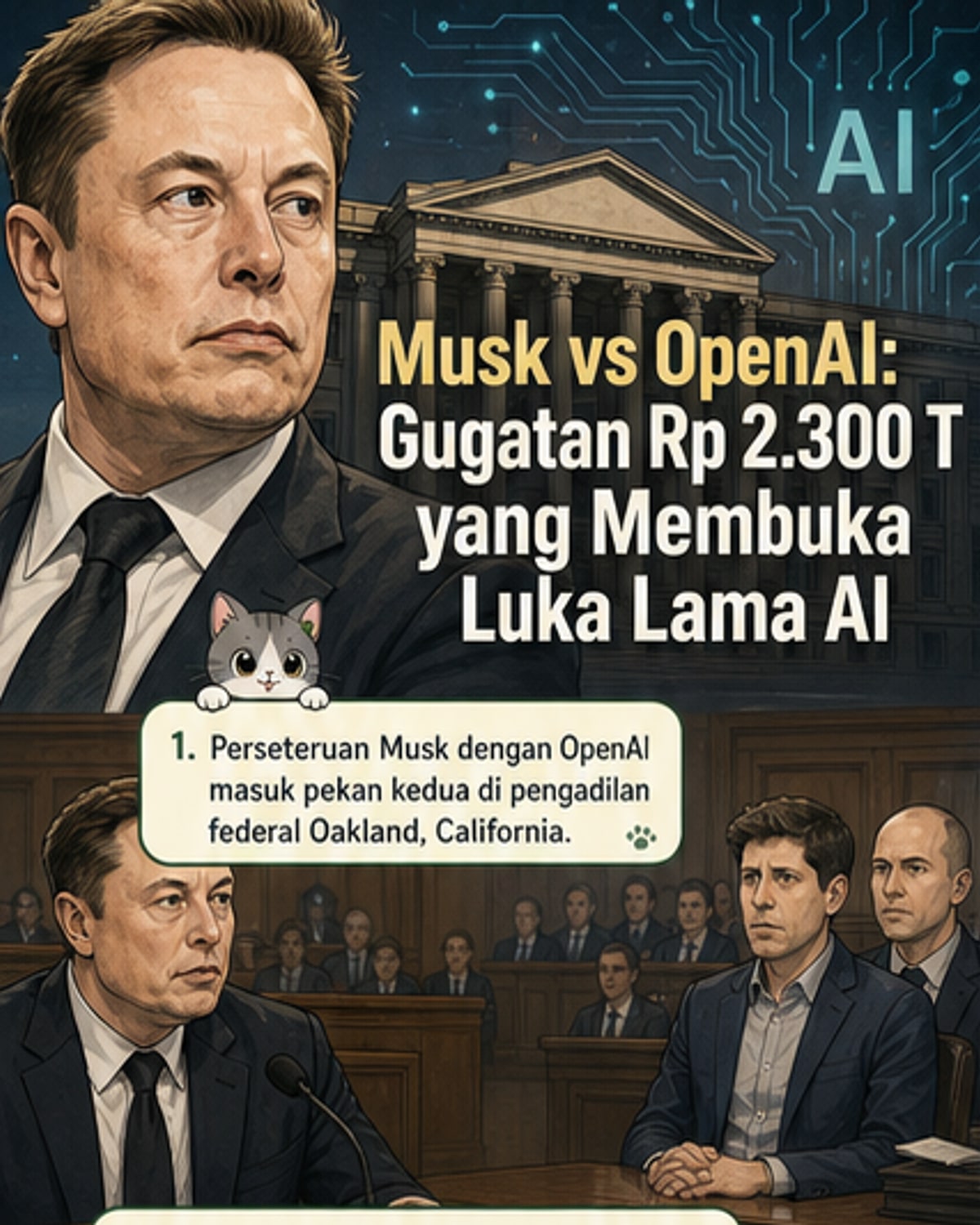 Musk vs OpenAI: Pertarungan Masa Depan AI