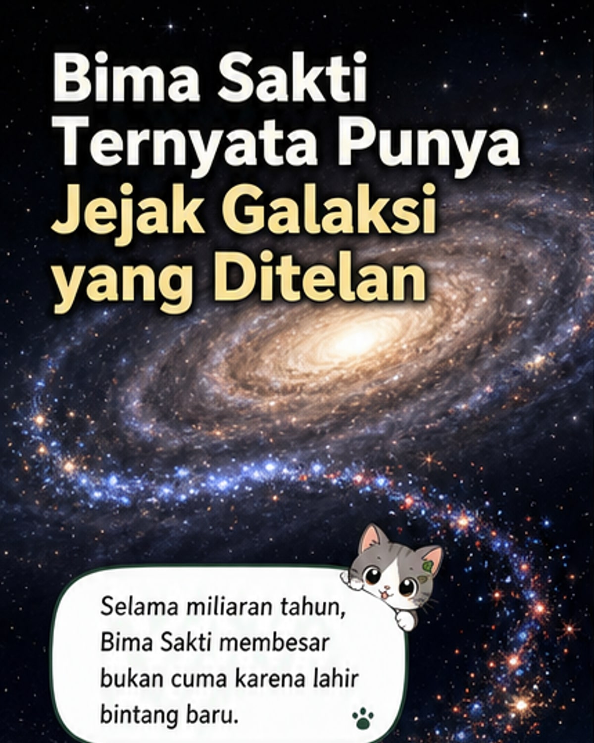 Bima Sakti Ternyata Galaksi Kanibal