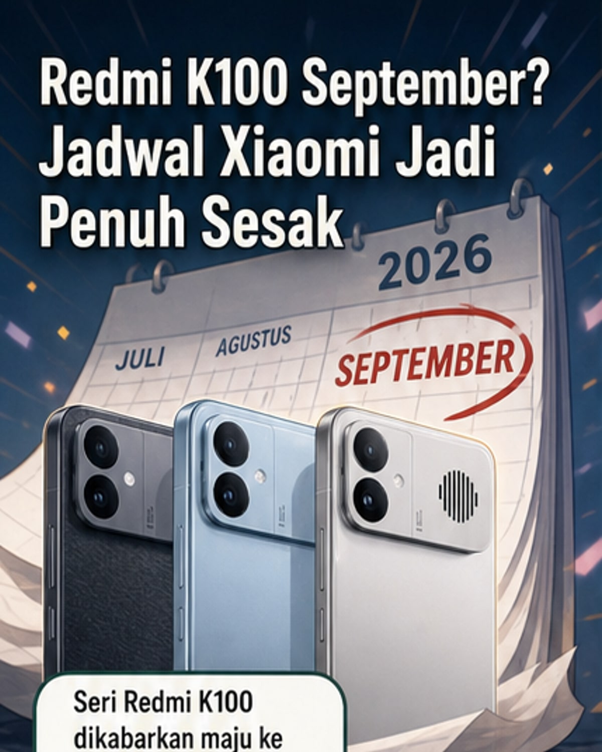 Redmi K100 Meluncur Lebih Cepat?