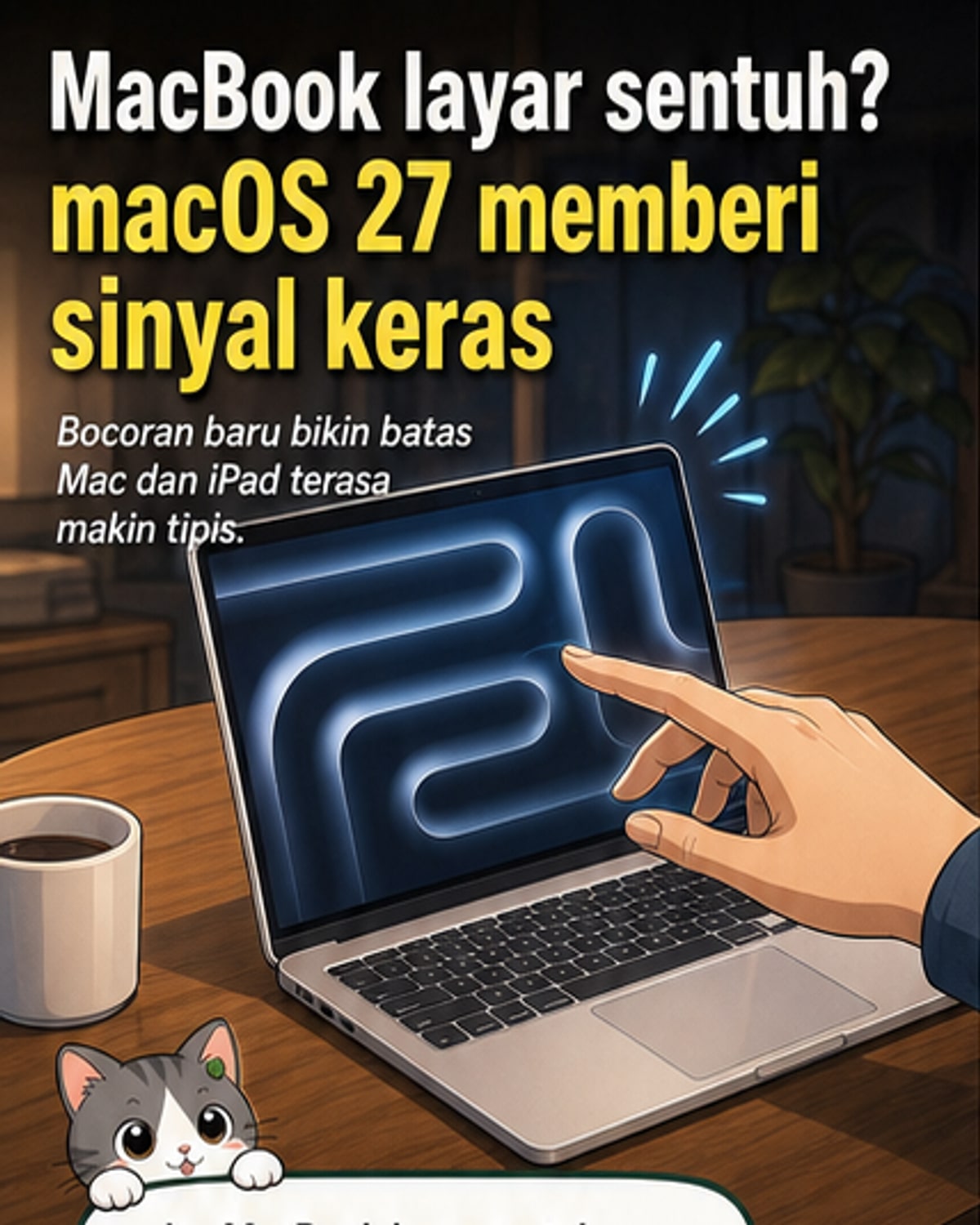 MacBook Layar Sentuh? Sinyal Kuat dari macOS