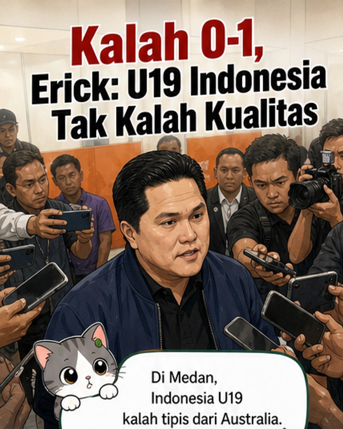 Timnas U19 Kalah Tipis dari Australia