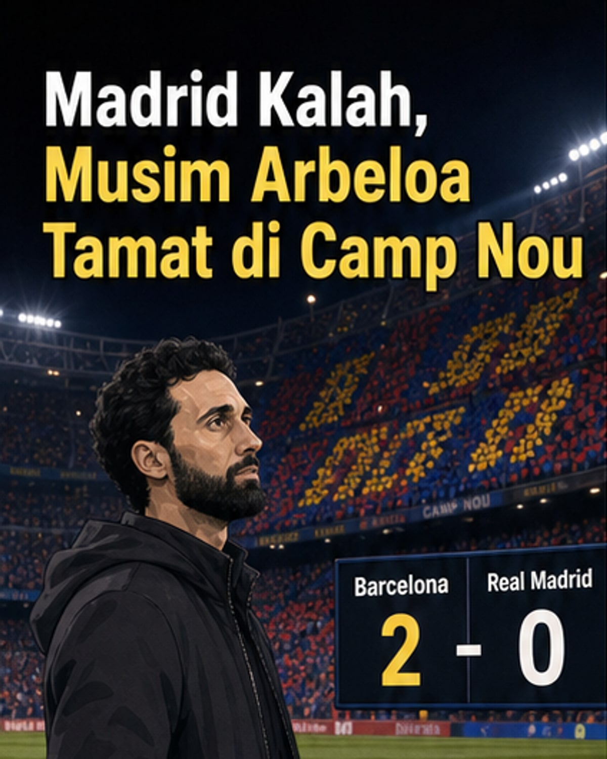 Madrid Gagal Juara Usai Dikalahkan Barcelona
