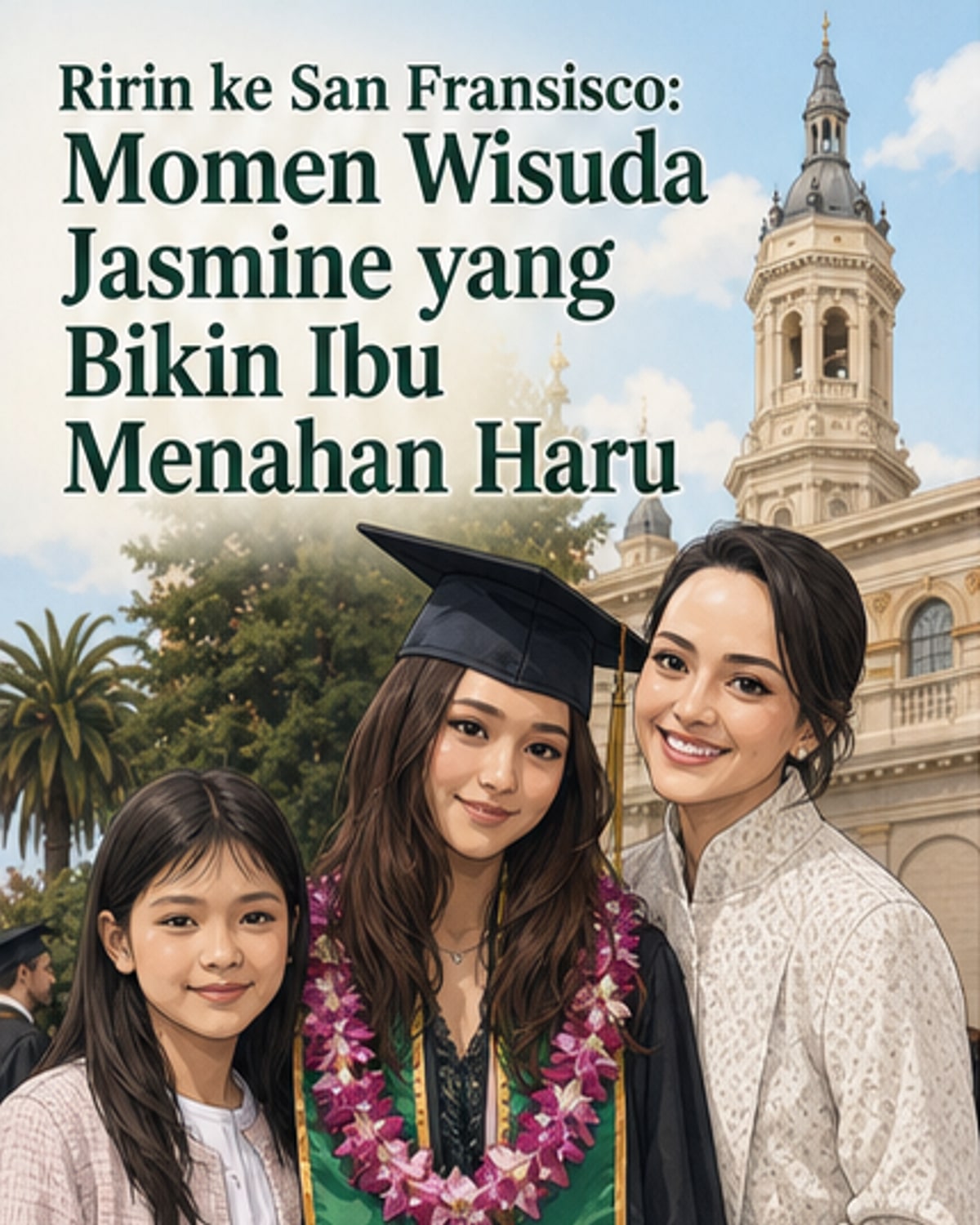 Ririn Ekawati Rayakan Wisuda Putri di AS