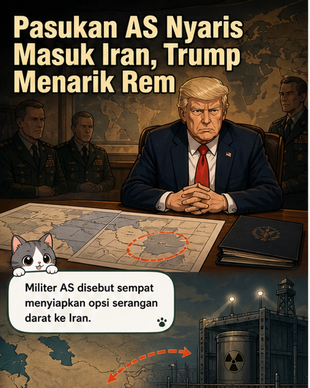 AS Siap Serbu Iran, Tapi Dihentikan Trump