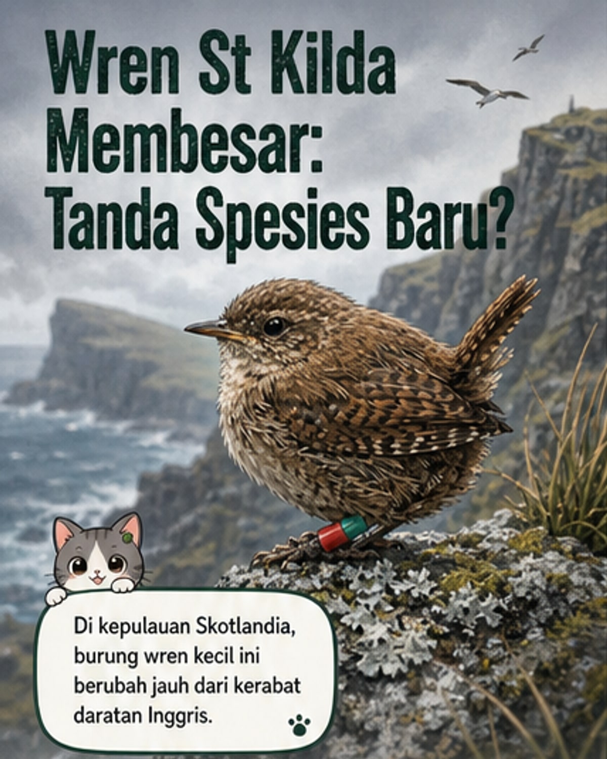 Burung Wren Skotlandia Berevolusi Jadi Spesies Baru