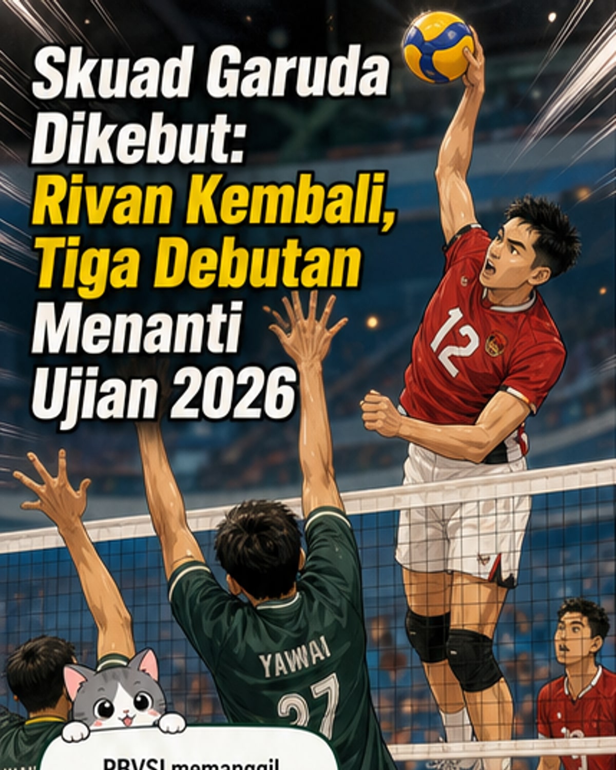 Tim Voli Putra Siap Tempur di Dua Arena 2026