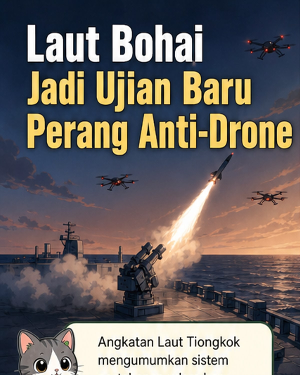 Tiongkok Uji Sistem Anti-Drone Baru