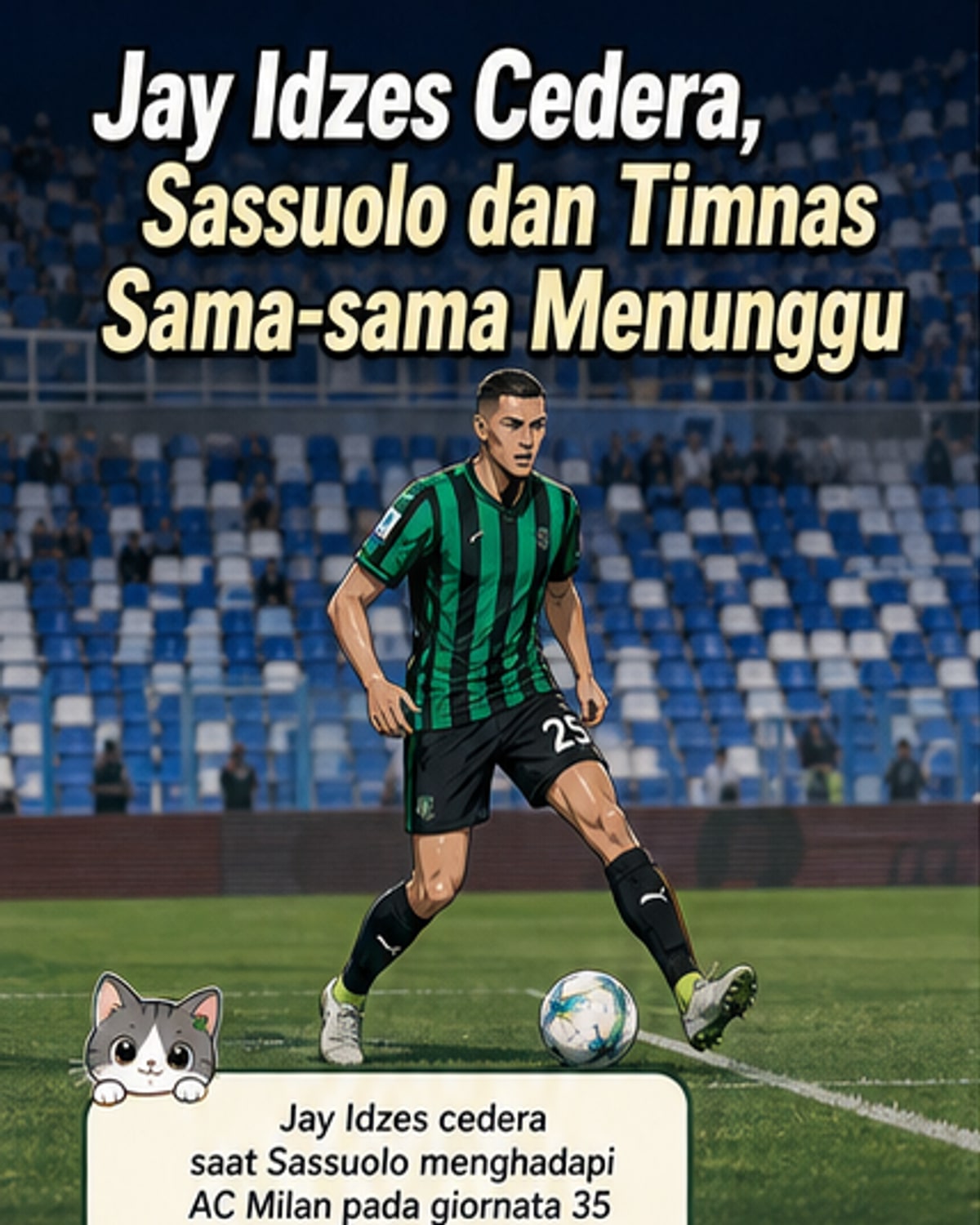 Jay Idzes Cedera di Laga vs AC Milan