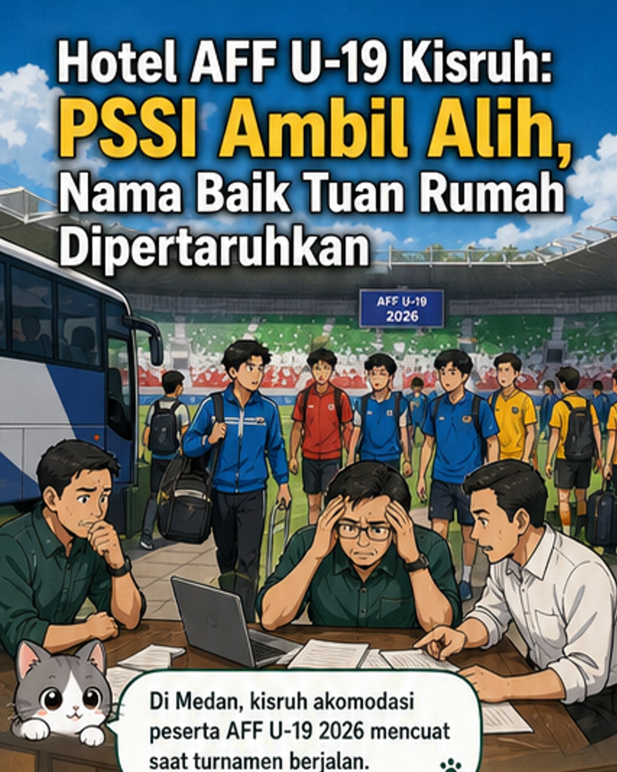 Kisruh Akomodasi AFF U-19 di Medan