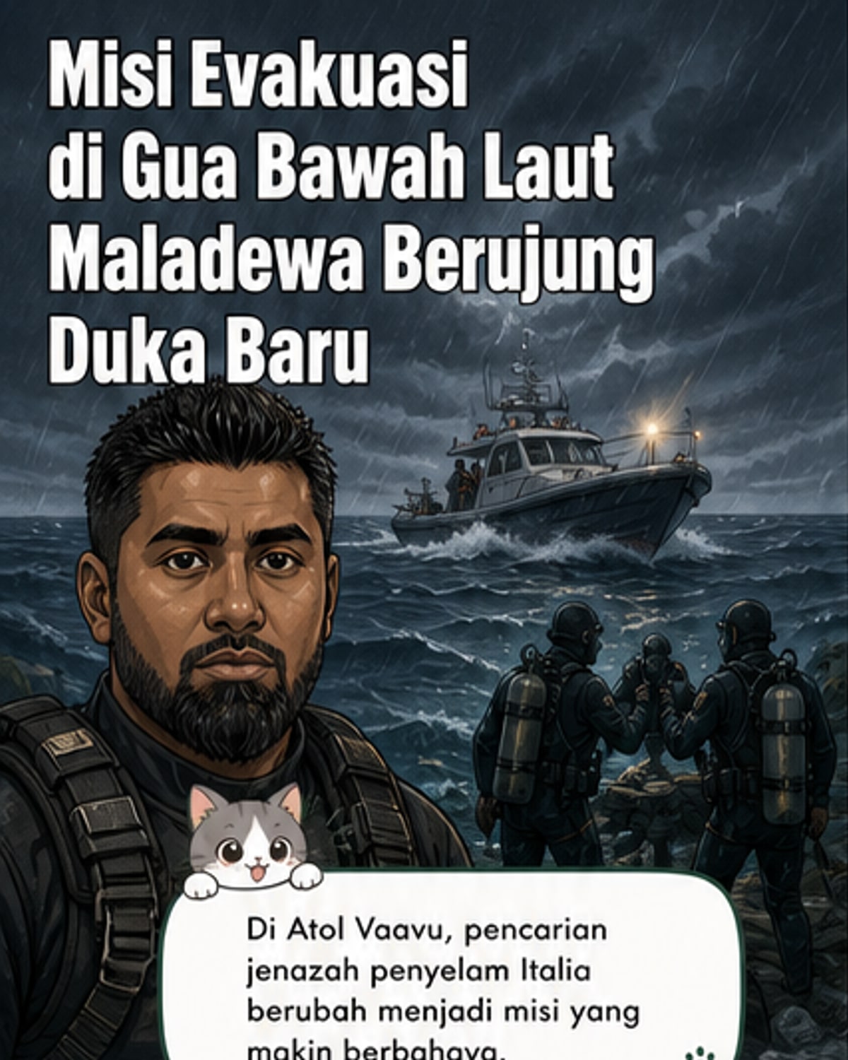 Kematian penyelam SAR saat evakuasi gua bawah laut