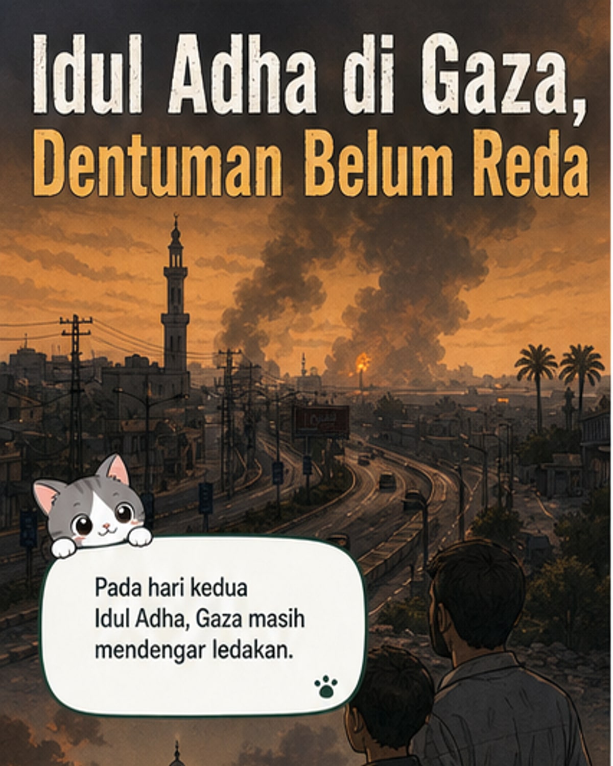 Idul Adha tak hentikan serangan Israel di Gaza