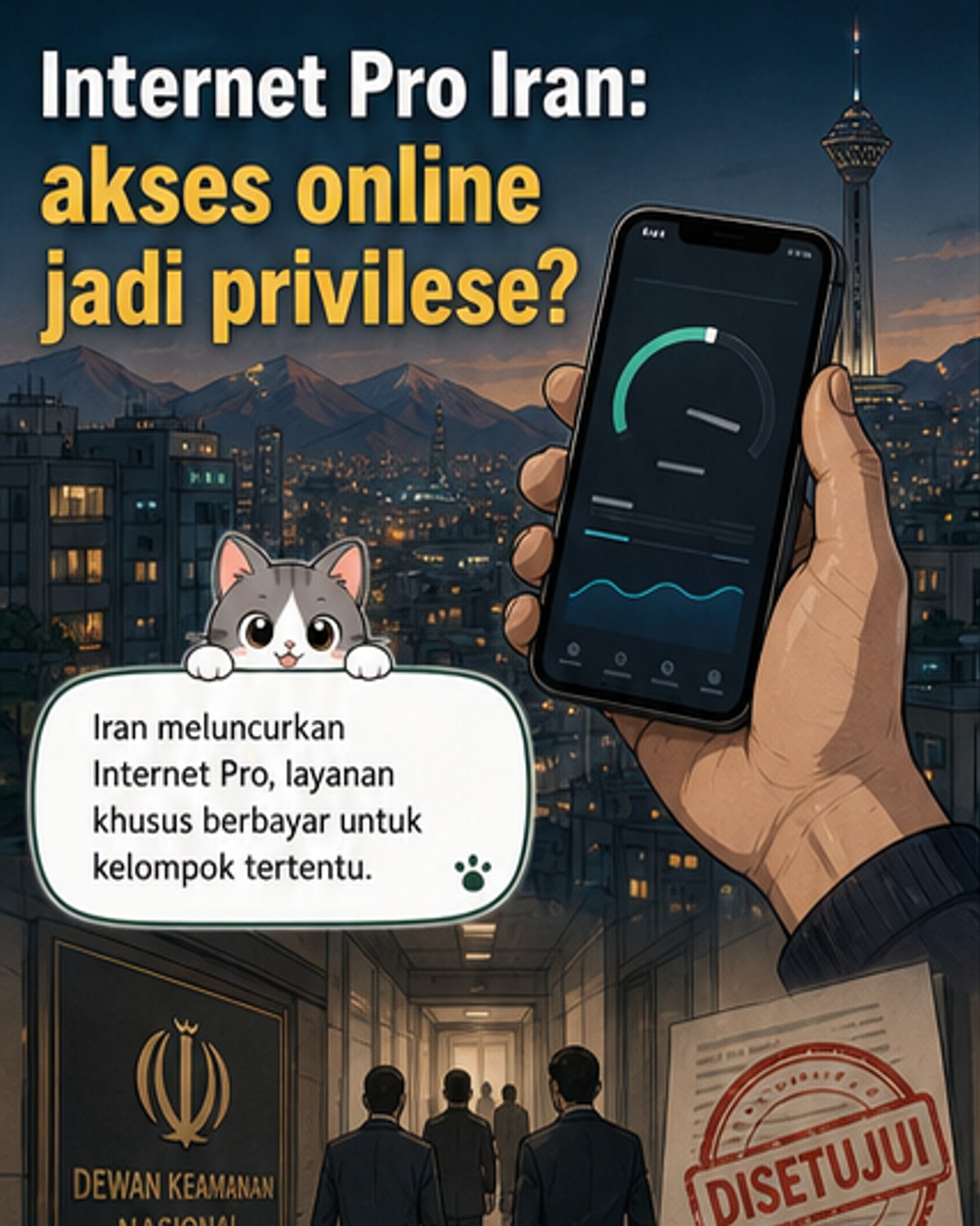 Internet Jadi Hak Eksklusif Elit di Iran