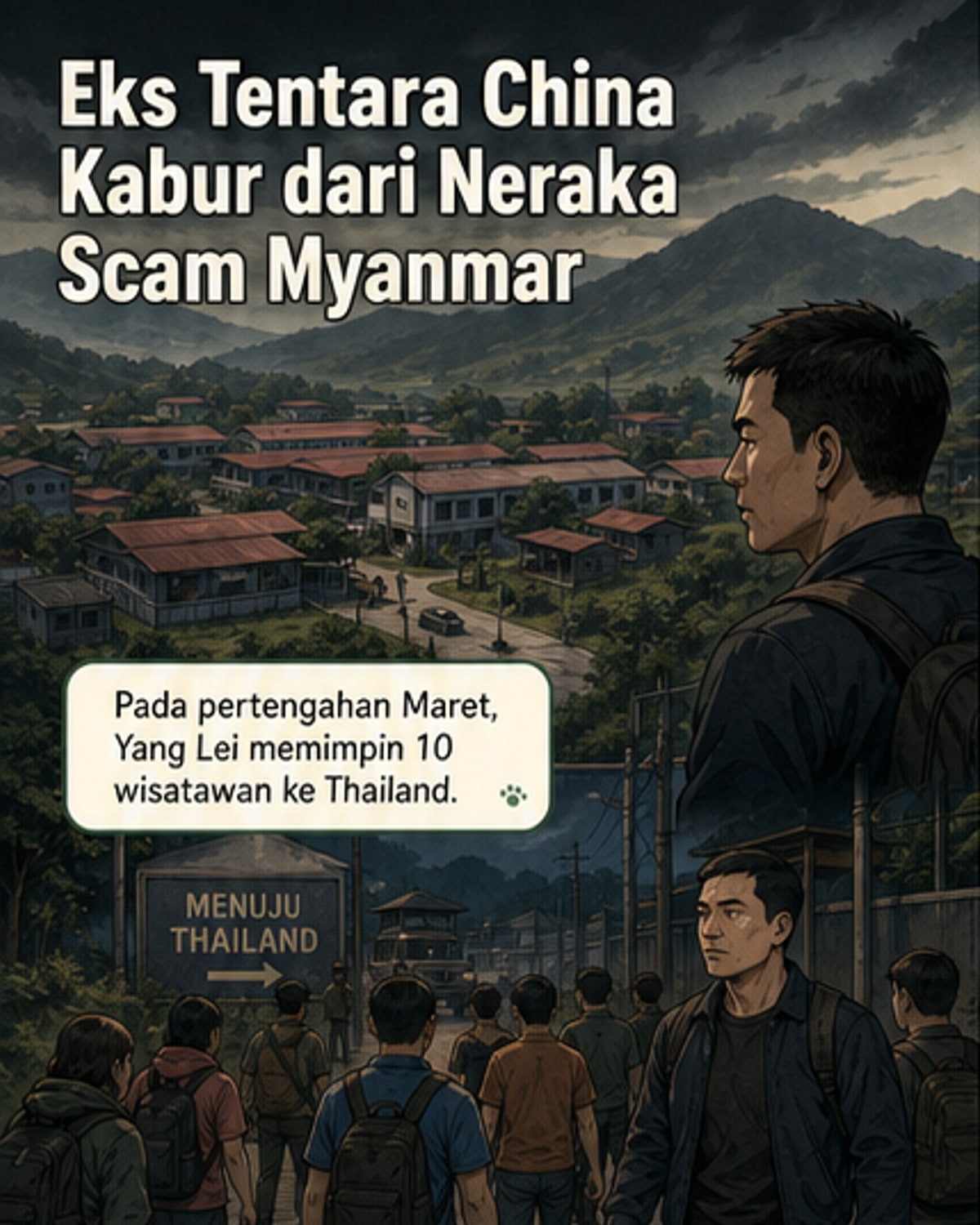 Eks Tentara China Kabur dari Pusat Scam