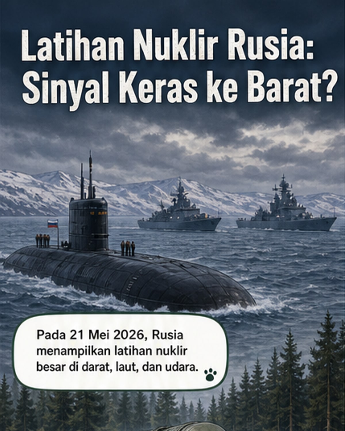 Latihan Nuklir Rusia Darat-Laut-Udara